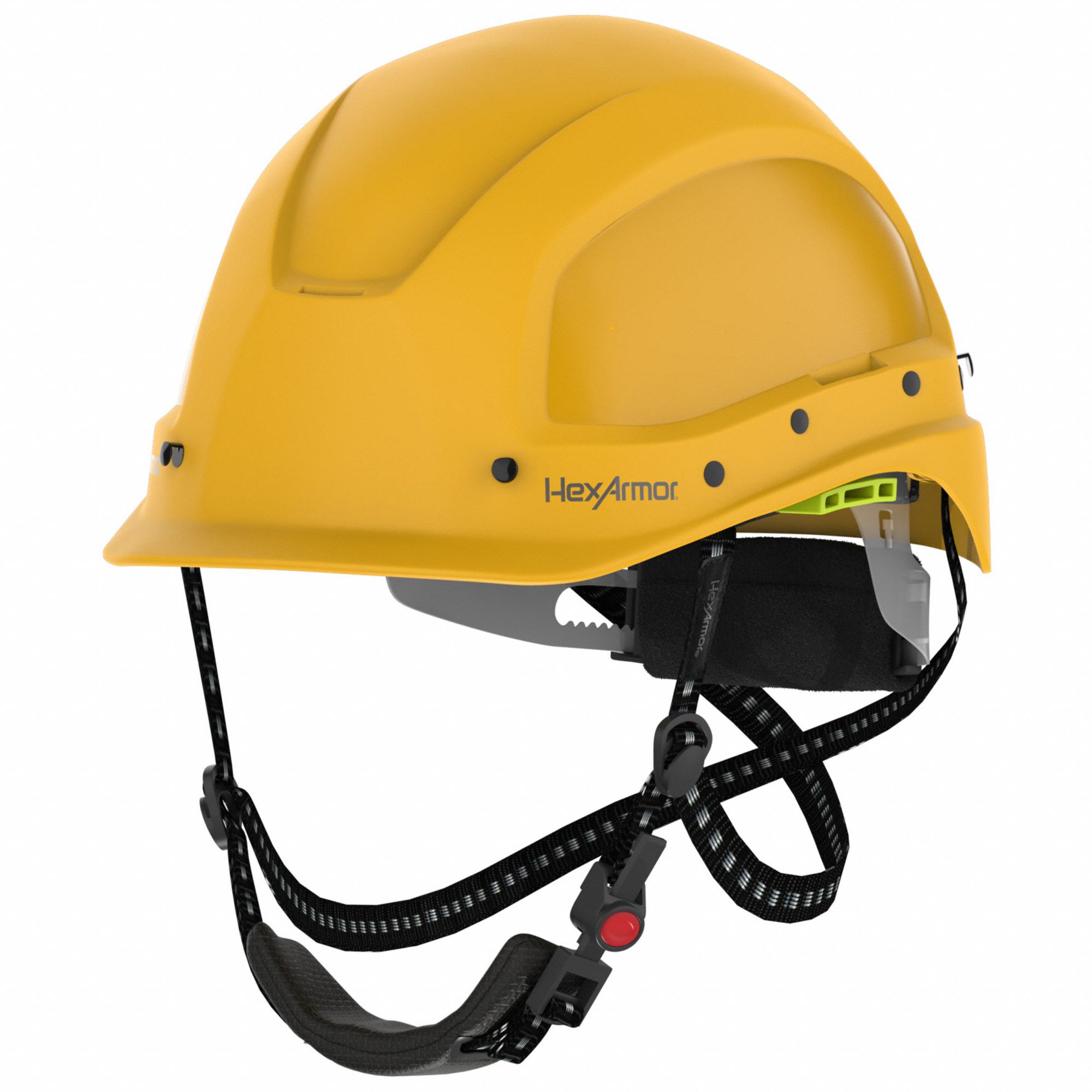Suspension Helmet, Yellow: Yellow, No Graphics, Ratchet, ABS, 4 Hooks/Front-Slots/Side-Slots