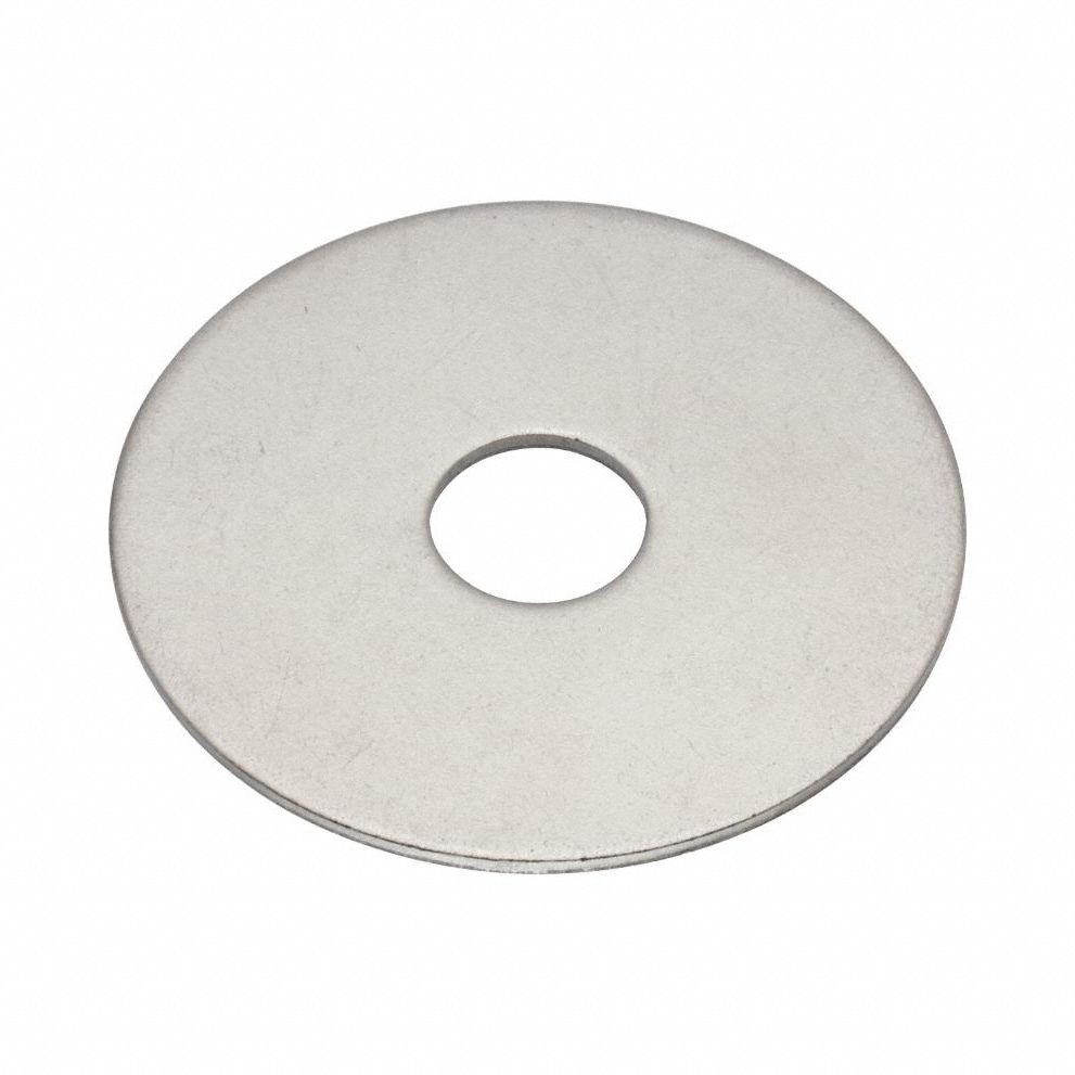 Steel, 3/8 in Screw Sz, Flat Washer - 895AV1|Z0470-A - Grainger