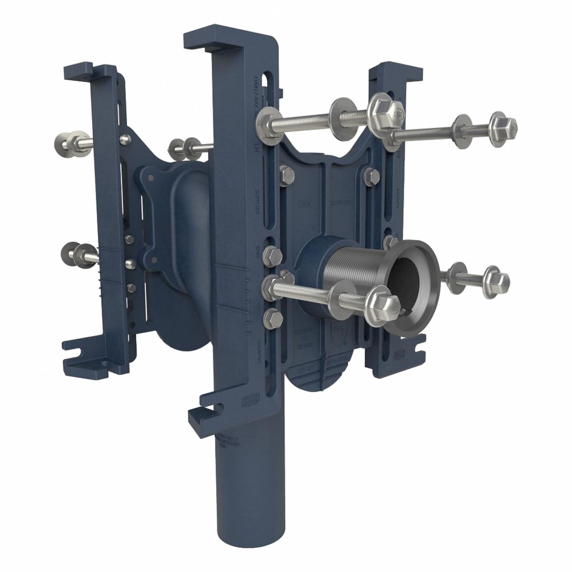 Carrier: Water Closet Carrier, Cast Iron, 31 1/4 in Overall Lg, 30 in Overall Ht