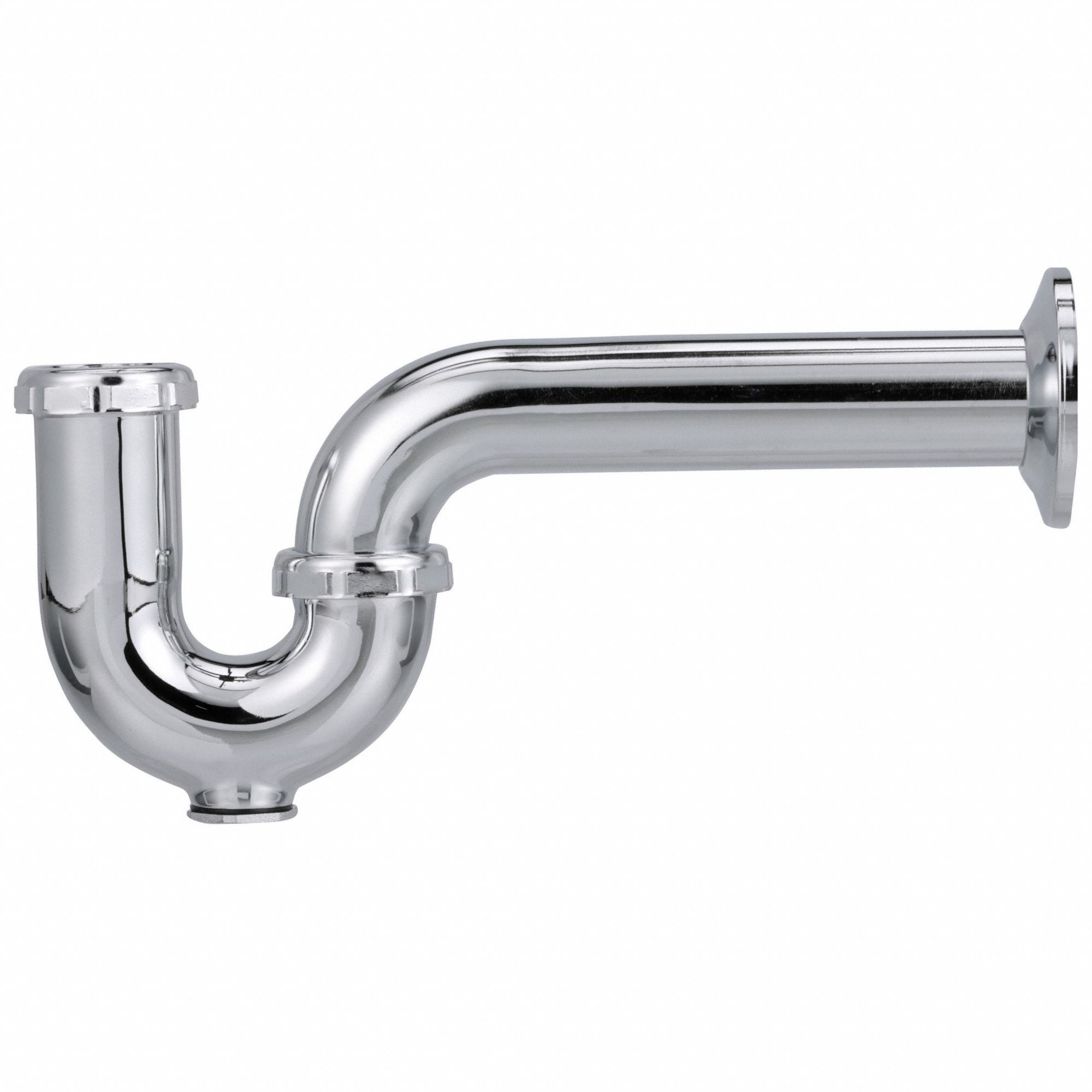 ZURN, 1 1/2 in Pipe Dia., Cast Brass, PTrap 4WDE6Z8702PC Grainger