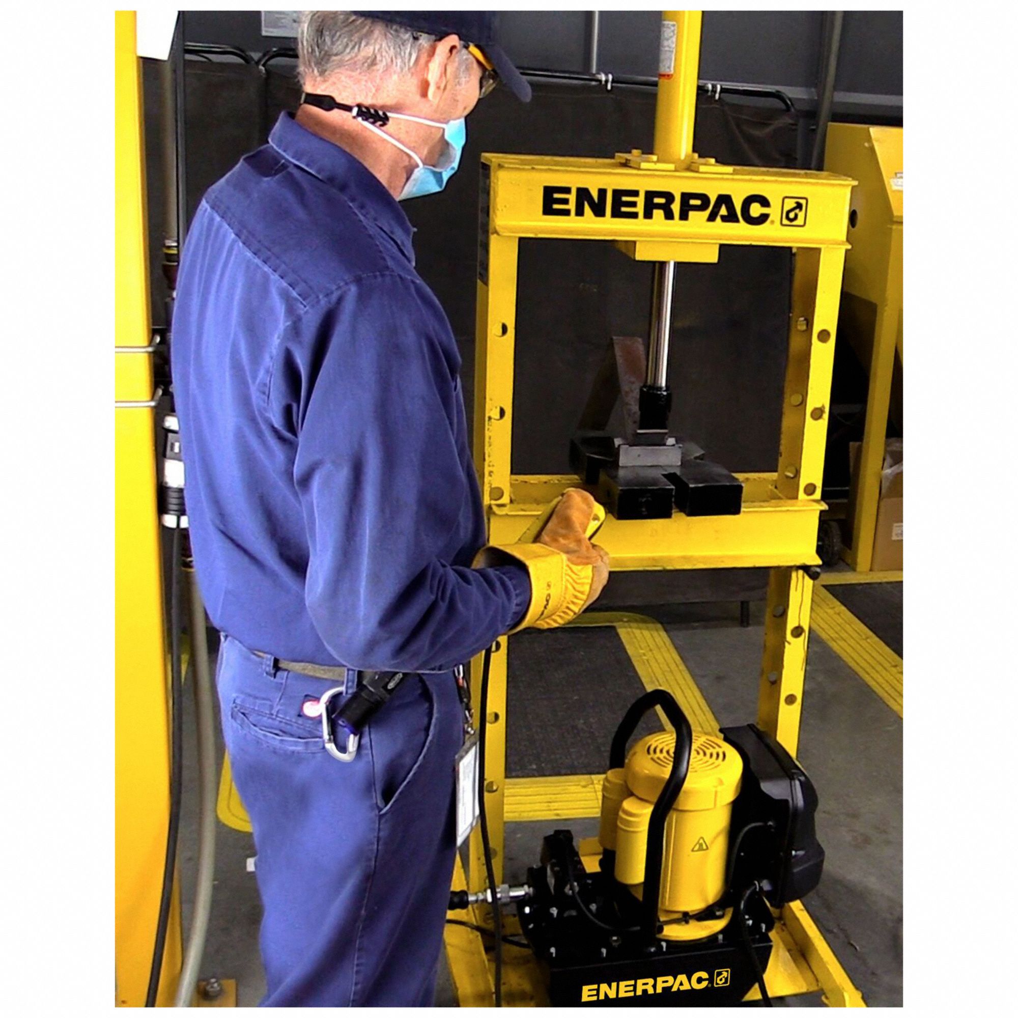 ENERPAC Hydraulic Electric Pump, High Flow, Hydraulic, 2 gal, 0.75 hp