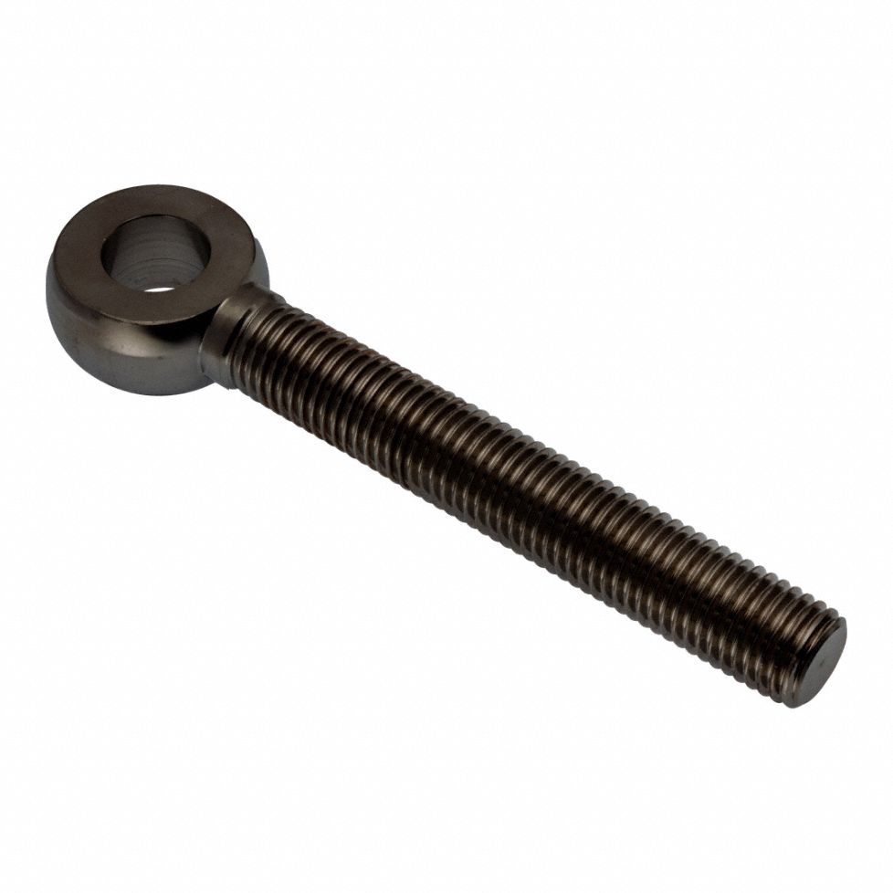Fixed Rod End: Stainless Steel, Black Oxide, 6 in Hole Center-to-End Lg, Right Hand