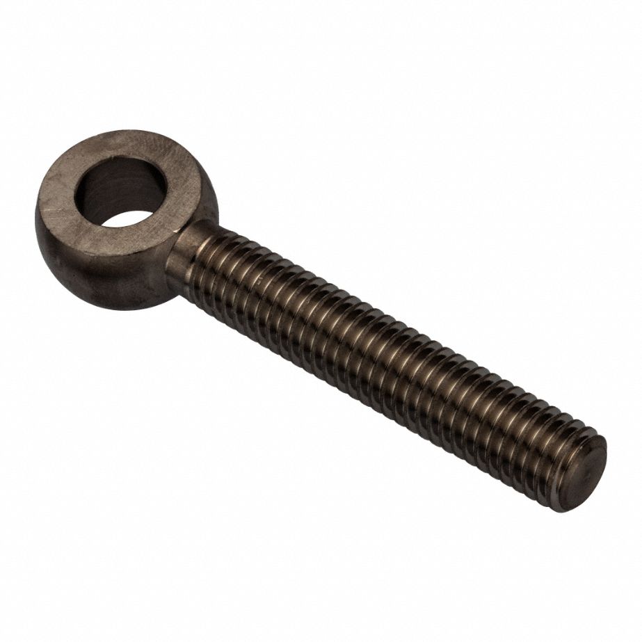 Fixed Rod End: Stainless Steel, Black Oxide, 3 1/2 in Hole Center-to-End Lg, Right Hand