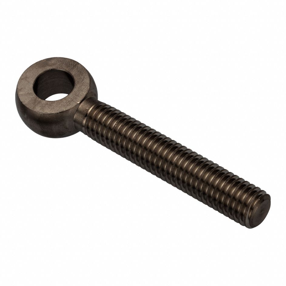 Fixed Rod End: Stainless Steel, Black Oxide, 5 in Hole Center-to-End Lg, Right Hand