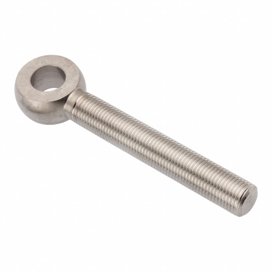Fixed Rod End: Stainless Steel, Plain, 3 1/2 in Hole Center-to-End Lg, Right Hand