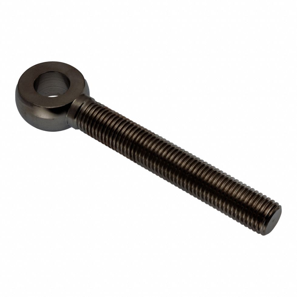 Fixed Rod End: Stainless Steel, Black Oxide, 3 1/2 in Hole Center-to-End Lg, Right Hand