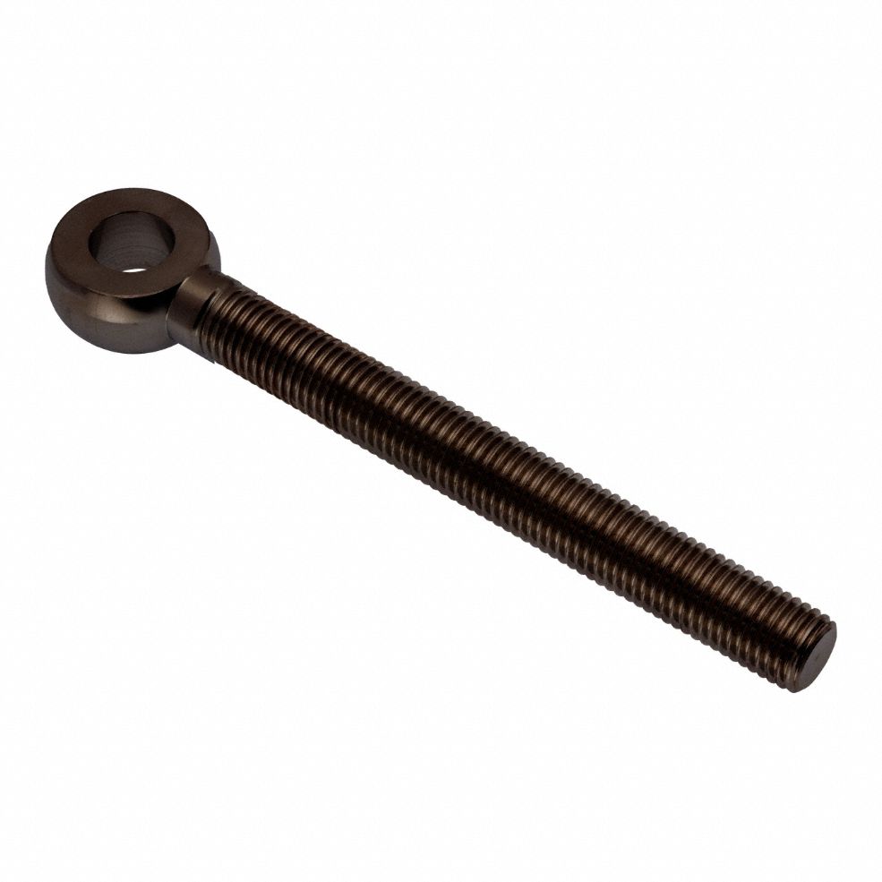 Fixed Rod End: Stainless Steel, Black Oxide, 5 in Hole Center-to-End Lg, Right Hand