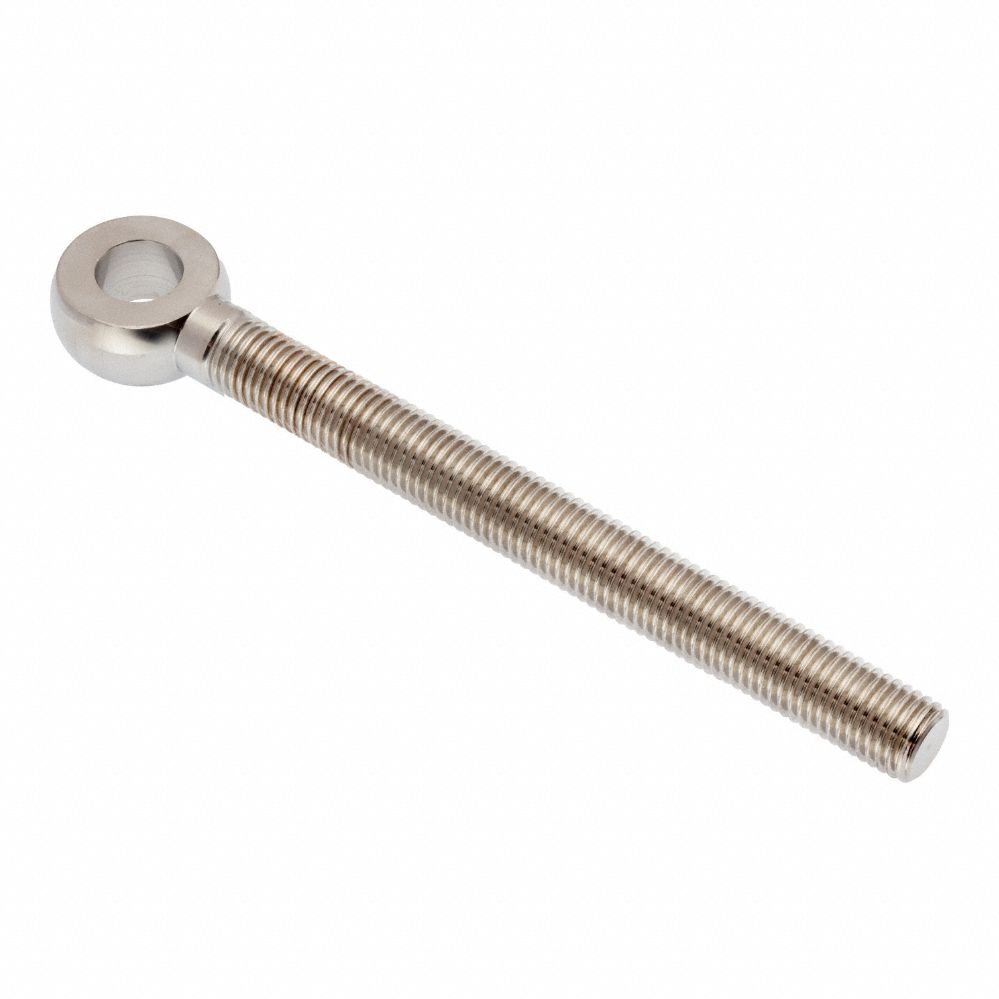 Fixed Rod End: Stainless Steel, Plain, 5 in Hole Center-to-End Lg, Right Hand, 7/8 in Eye Thick