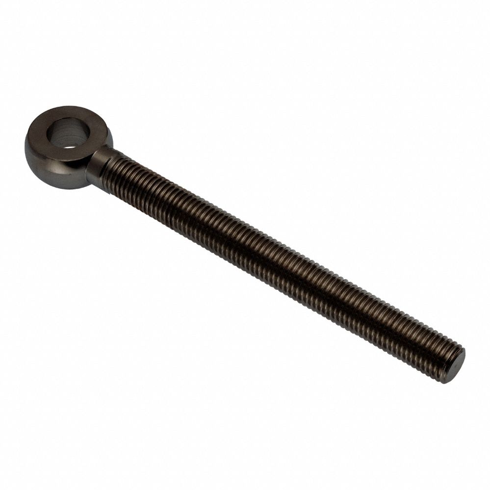 Fixed Rod End: Stainless Steel, Black Oxide, 5 in Hole Center-to-End Lg, Right Hand