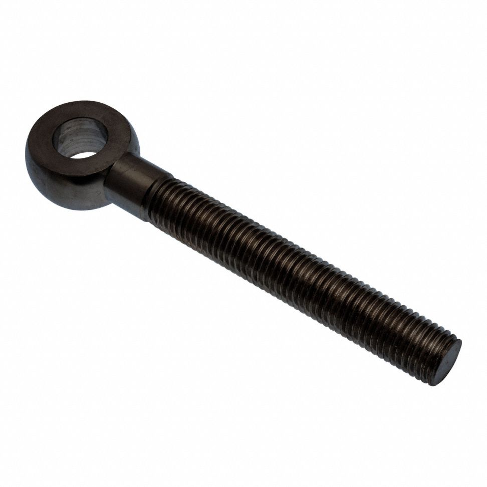 Fixed Rod End: Stainless Steel, Black Oxide, 8 in Hole Center-to-End Lg, Right Hand