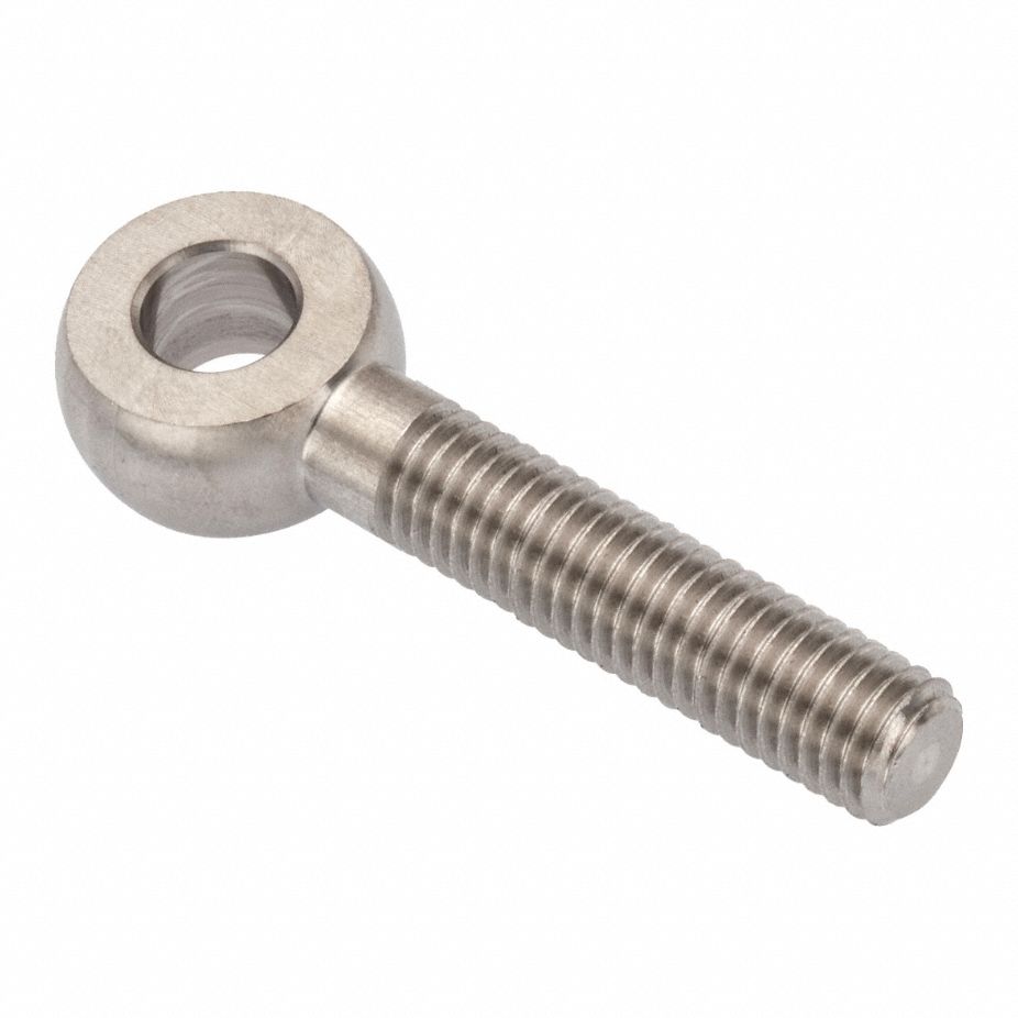 Fixed Rod End: Stainless Steel, Plain, 1 1/2 in Hole Center-to-End Lg, Left Hand