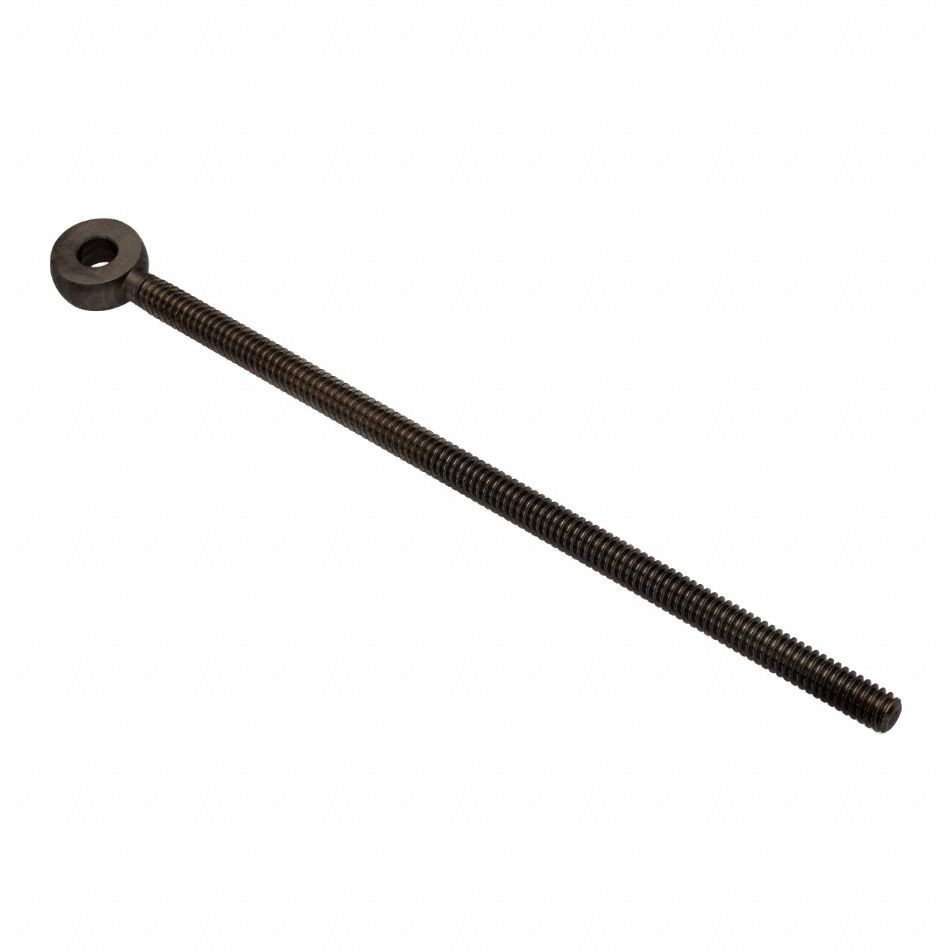 Fixed Rod End: Stainless Steel, Black Oxide, 6 in Hole Center-to-End Lg, Right Hand
