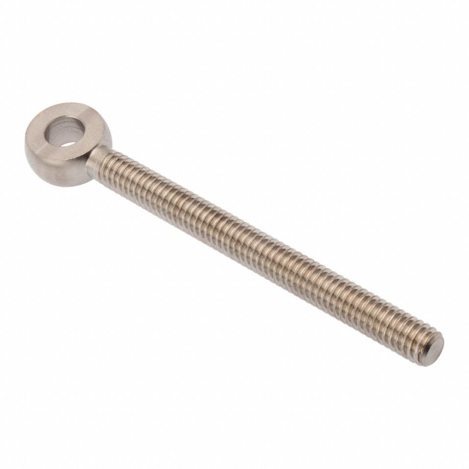 Fixed Rod End: Stainless Steel, Plain, 3 1/2 in Hole Center-to-End Lg, Right Hand