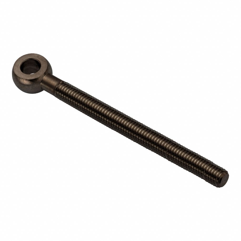 Fixed Rod End: Steel, Black Oxide, 130 mm Hole Center-to-End Lg, Right Hand, 17 mm Eye Thick