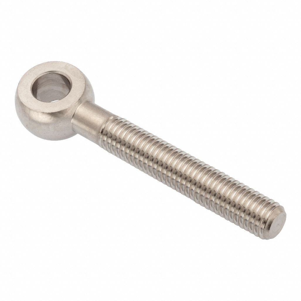 Fixed Rod End: Stainless Steel, Plain, 130 mm Hole Center-to-End Lg, Right Hand