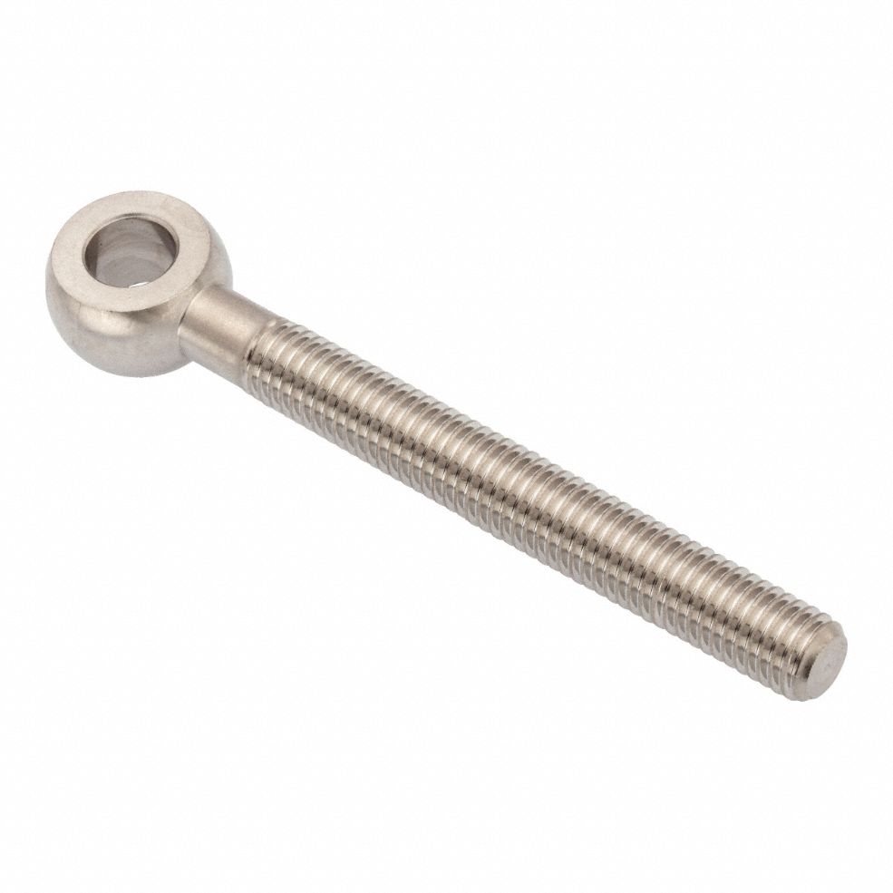 Fixed Rod End: Stainless Steel, Plain, 160 mm Hole Center-to-End Lg, Right Hand