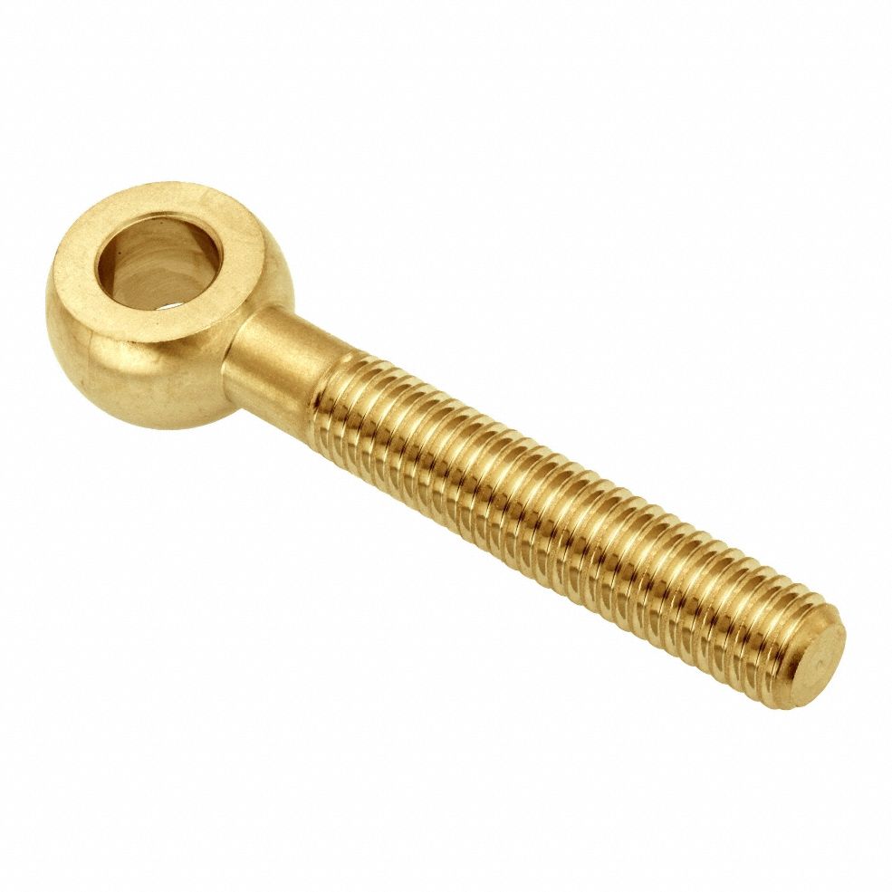 Fixed Rod End: Brass, Plain, 150 mm Hole Center-to-End Lg, Right Hand, M24-3.00 Thread Size