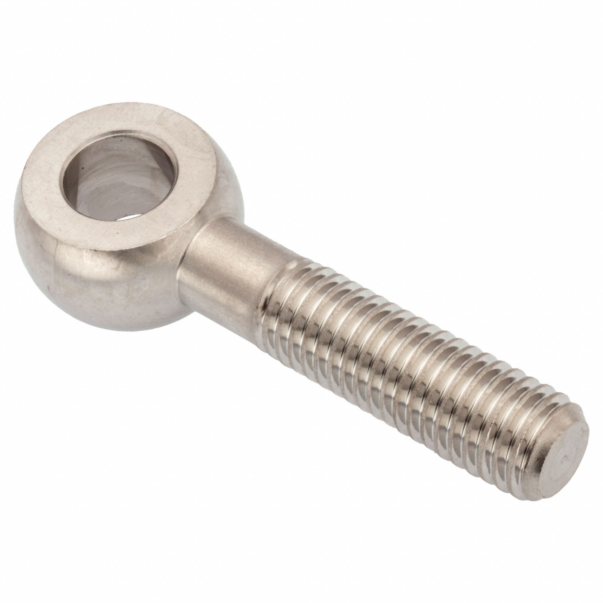 Fixed Rod End: Stainless Steel, Plain, 90 mm Hole Center-to-End Lg, Right Hand, 25 mm Eye Thick