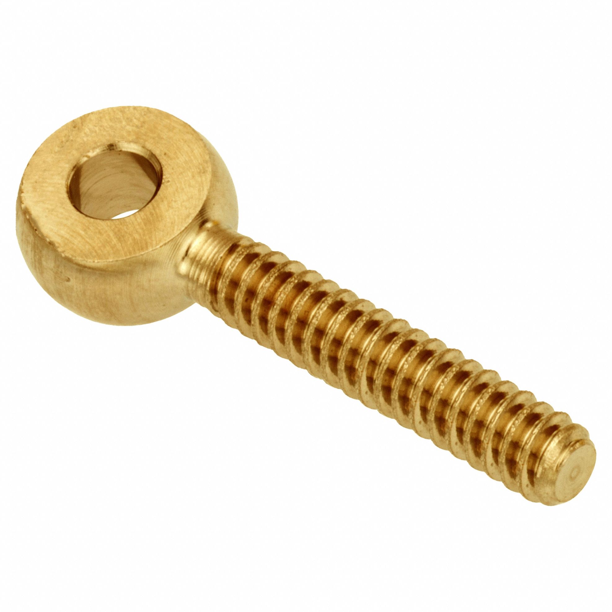 Fixed Rod End: Brass, Plain, 60 mm Hole Center-to-End Lg, Right Hand, M6-1.00 Thread Size