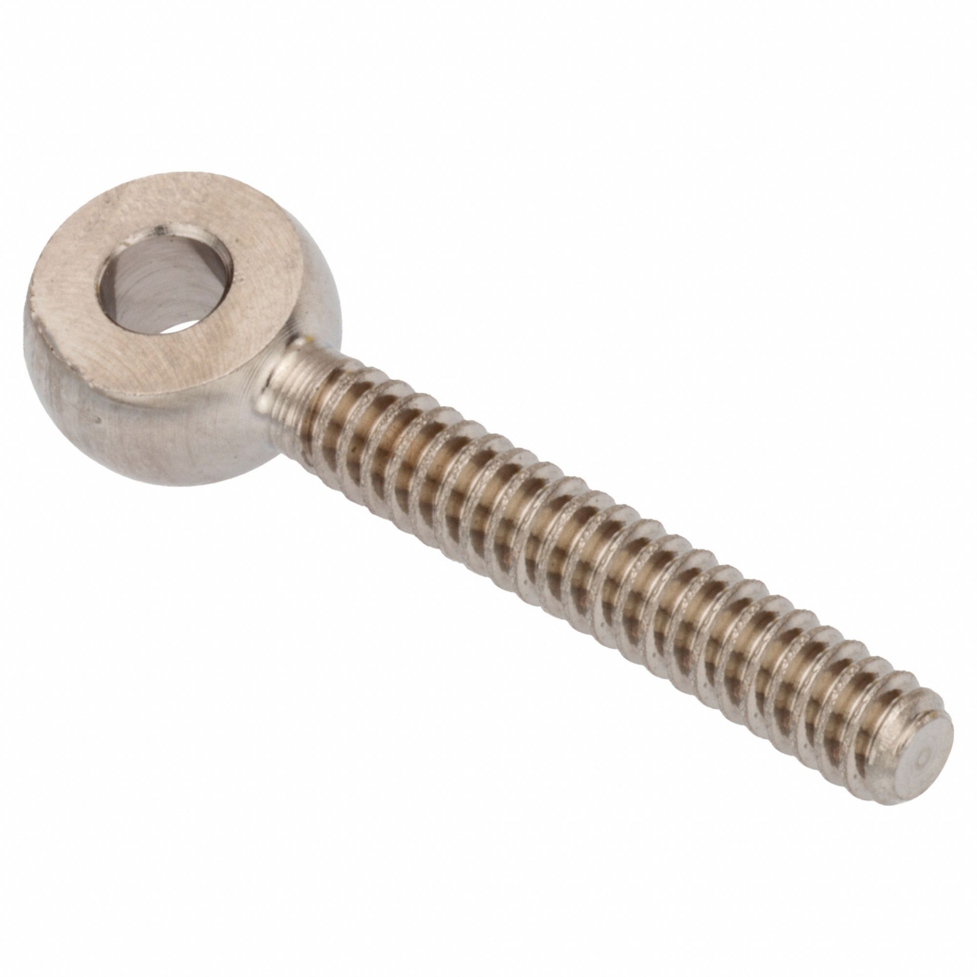 Fixed Rod End: Stainless Steel, Plain, 80 mm Hole Center-to-End Lg, Left Hand, 7 mm Eye Thick
