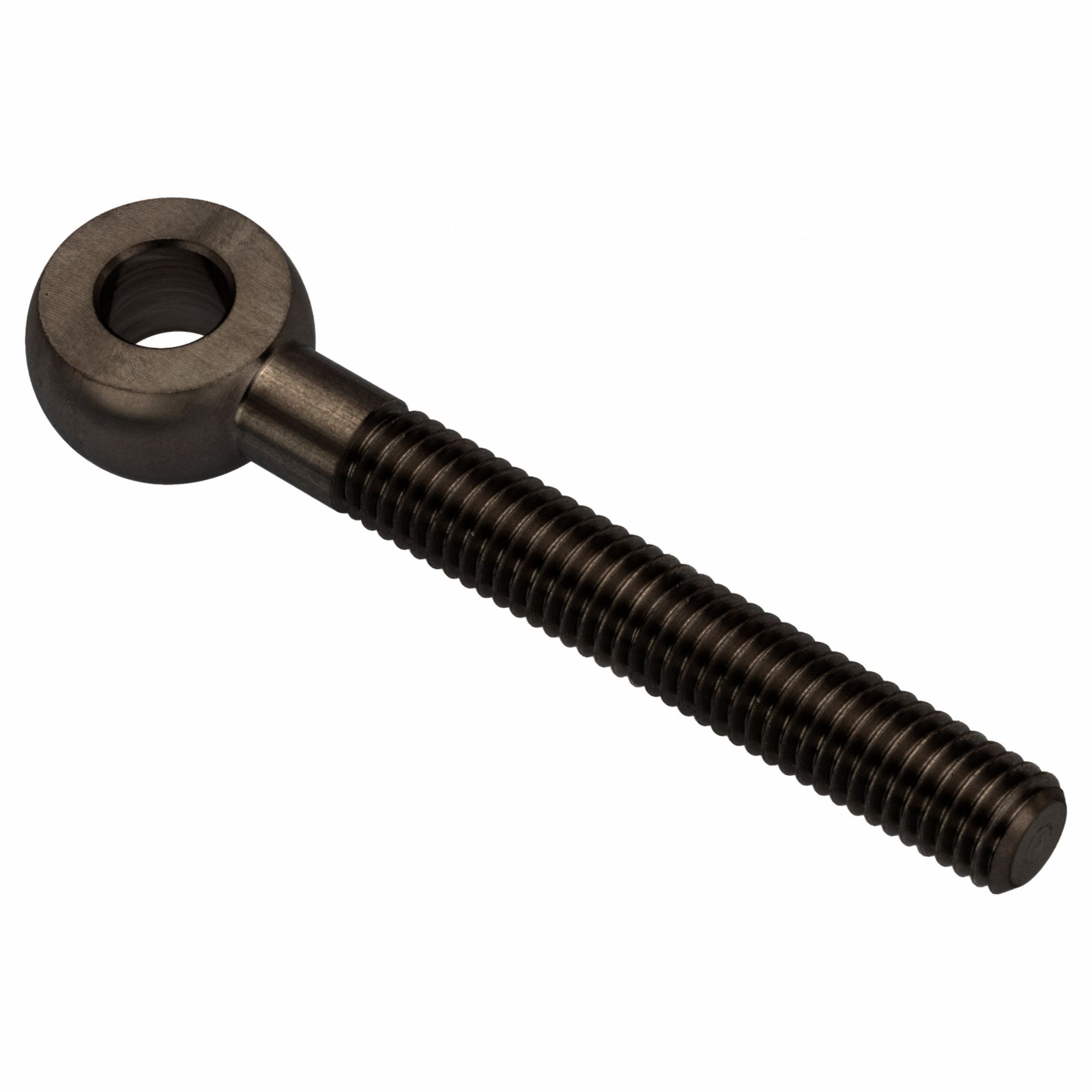 Fixed Rod End: Steel, Black Oxide, 100 mm Hole Center-to-End Lg, Left Hand, M8-1.25 Thread Size