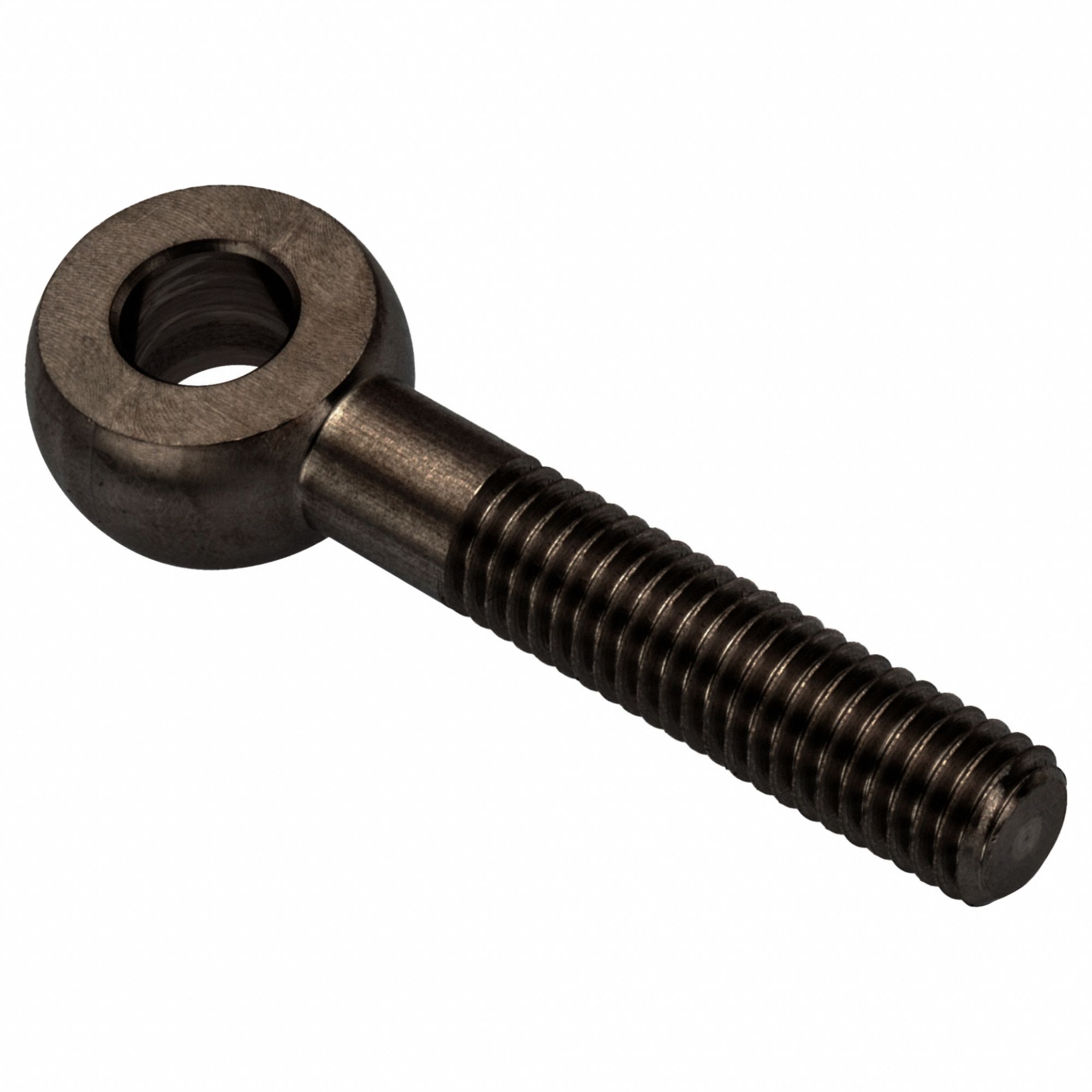 Fixed Rod End: Steel, Black Oxide, 40 mm Hole Center-to-End Lg, Left Hand, M8-1.25 Thread Size