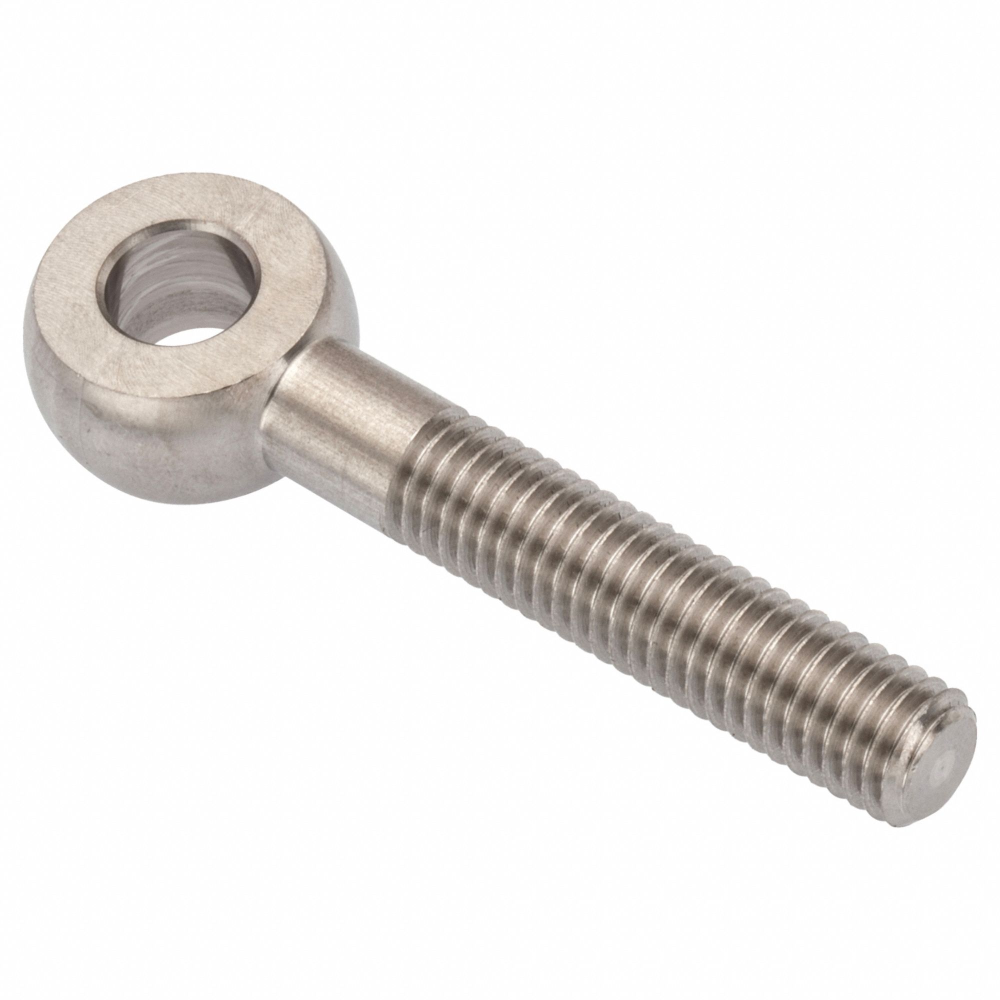 Fixed Rod End: Stainless Steel, Plain, 60 mm Hole Center-to-End Lg, Left Hand, 9 mm Eye Thick
