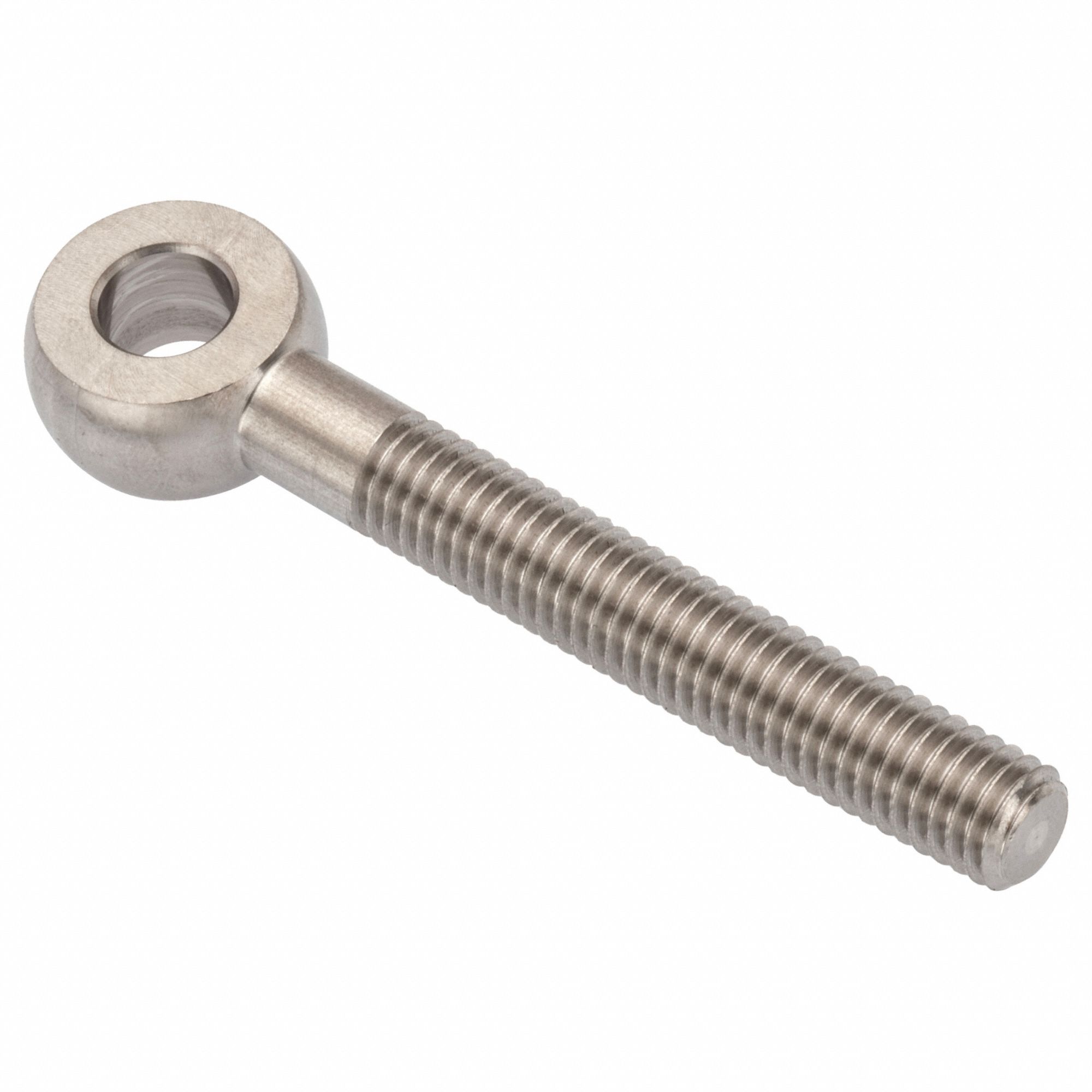 Fixed Rod End: Stainless Steel, Plain, 90 mm Hole Center-to-End Lg, Left Hand, 9 mm Eye Thick