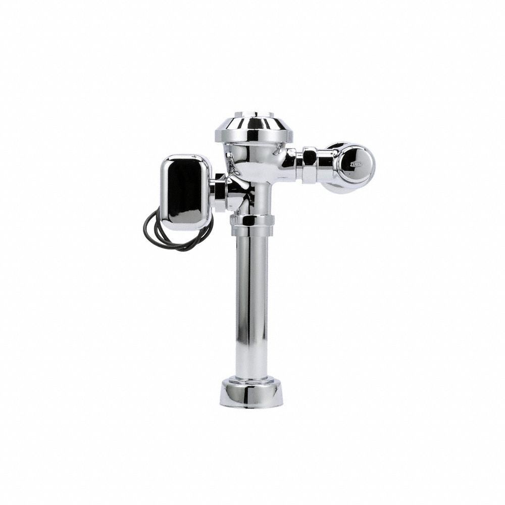 ZURN Automatic Flush Valve: Aquaflush®, 1.6 gpf Gallons per Flush, Electric, 11 1/2 in Rough-In, Top (MPN ZEMS6000PL-WS1). Key specifications — Spud Location: Top; Brand: ZURN.