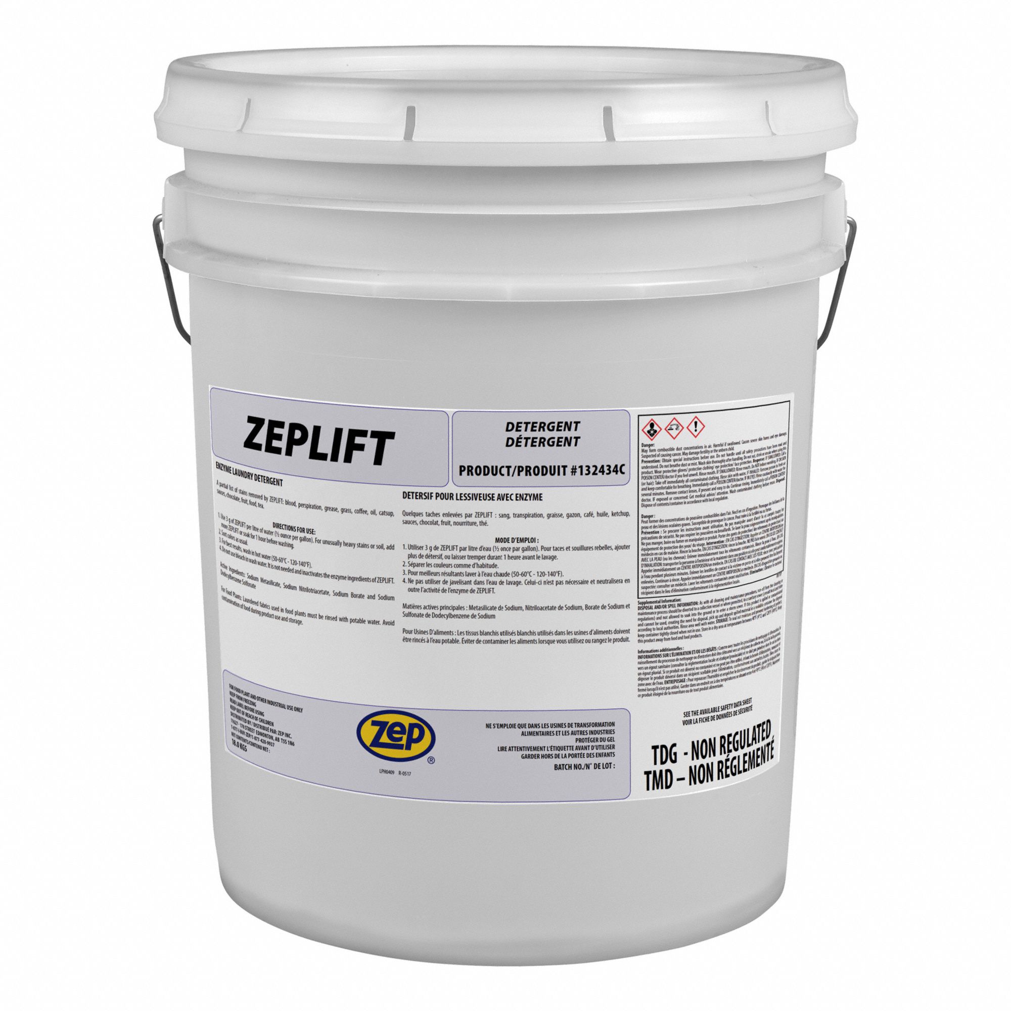 ZEP LAUNDRY DETERGENT,635 OZ,POWDER Laundry Detergents, Softener and