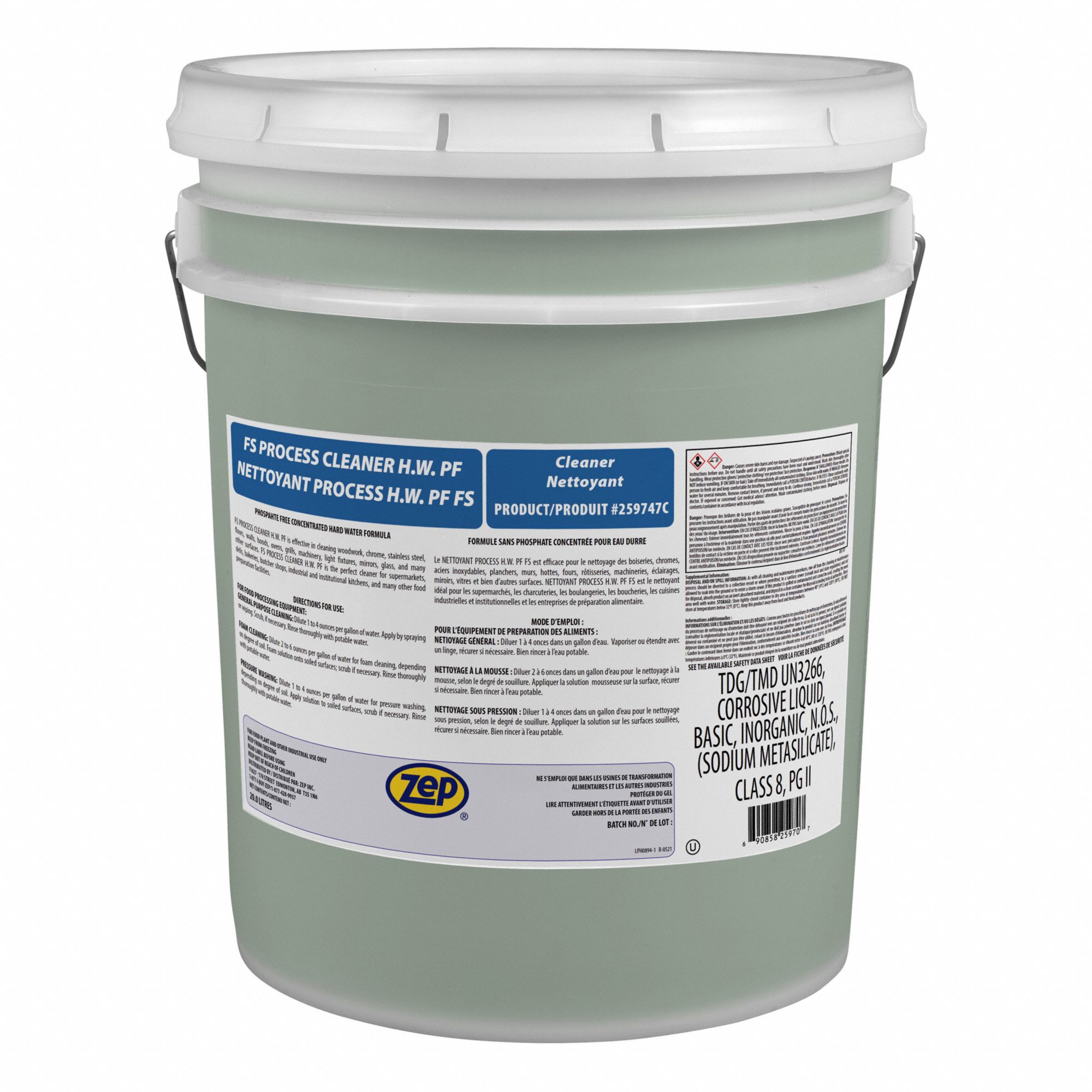 HEAVY DUTY CLEANER,PAIL,5 GAL,GREEN