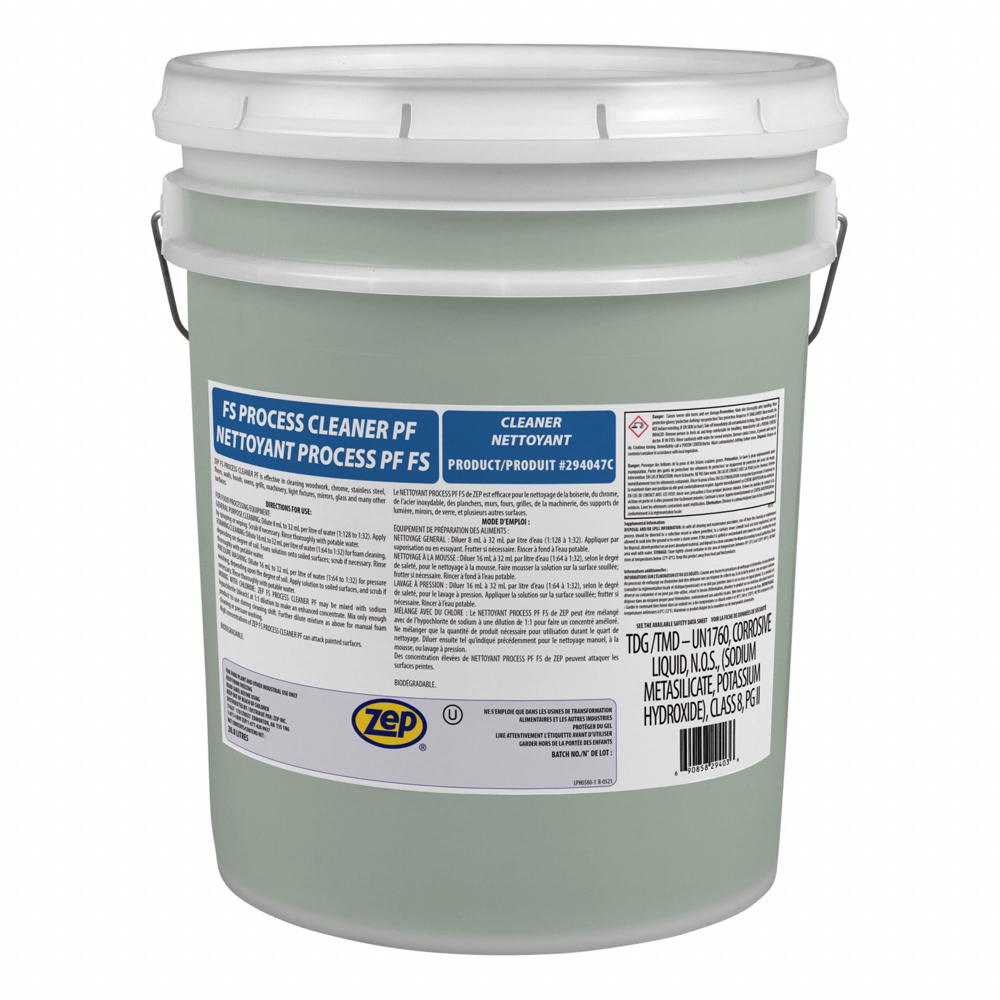 HEAVY DUTY CLEANER,PAIL,5 GAL,ALKALINE