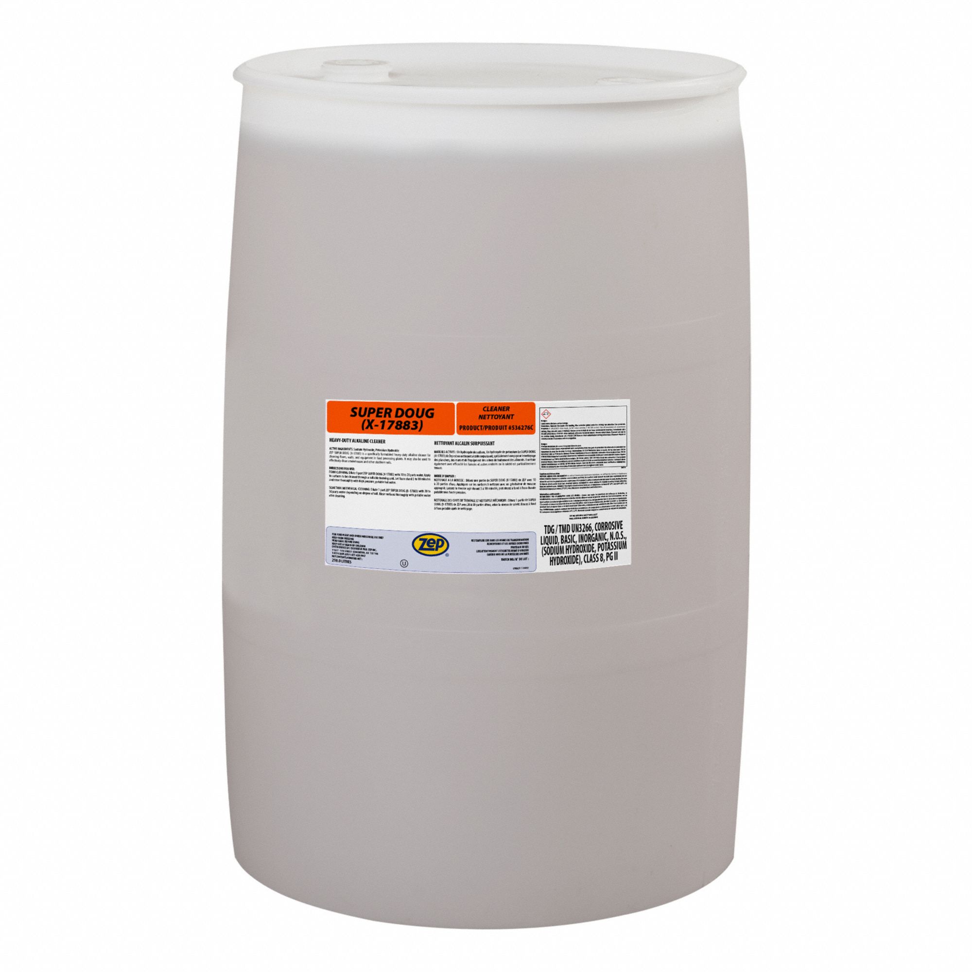 HEAVY DUTY CLEANER,DRUM,55 GAL,BROWN