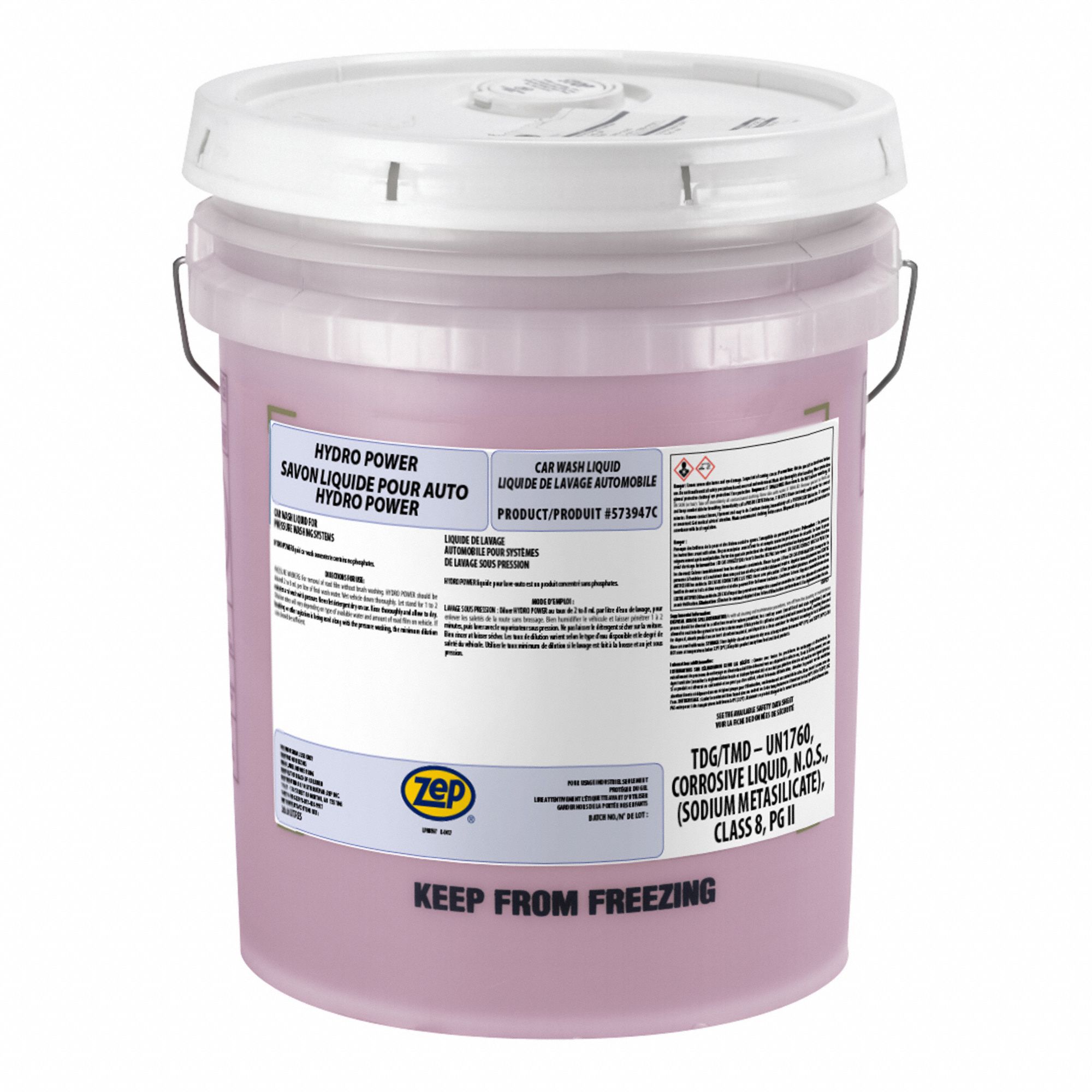 AUTOMOTIVE CLEANER,5 GAL,PAIL,PINK
