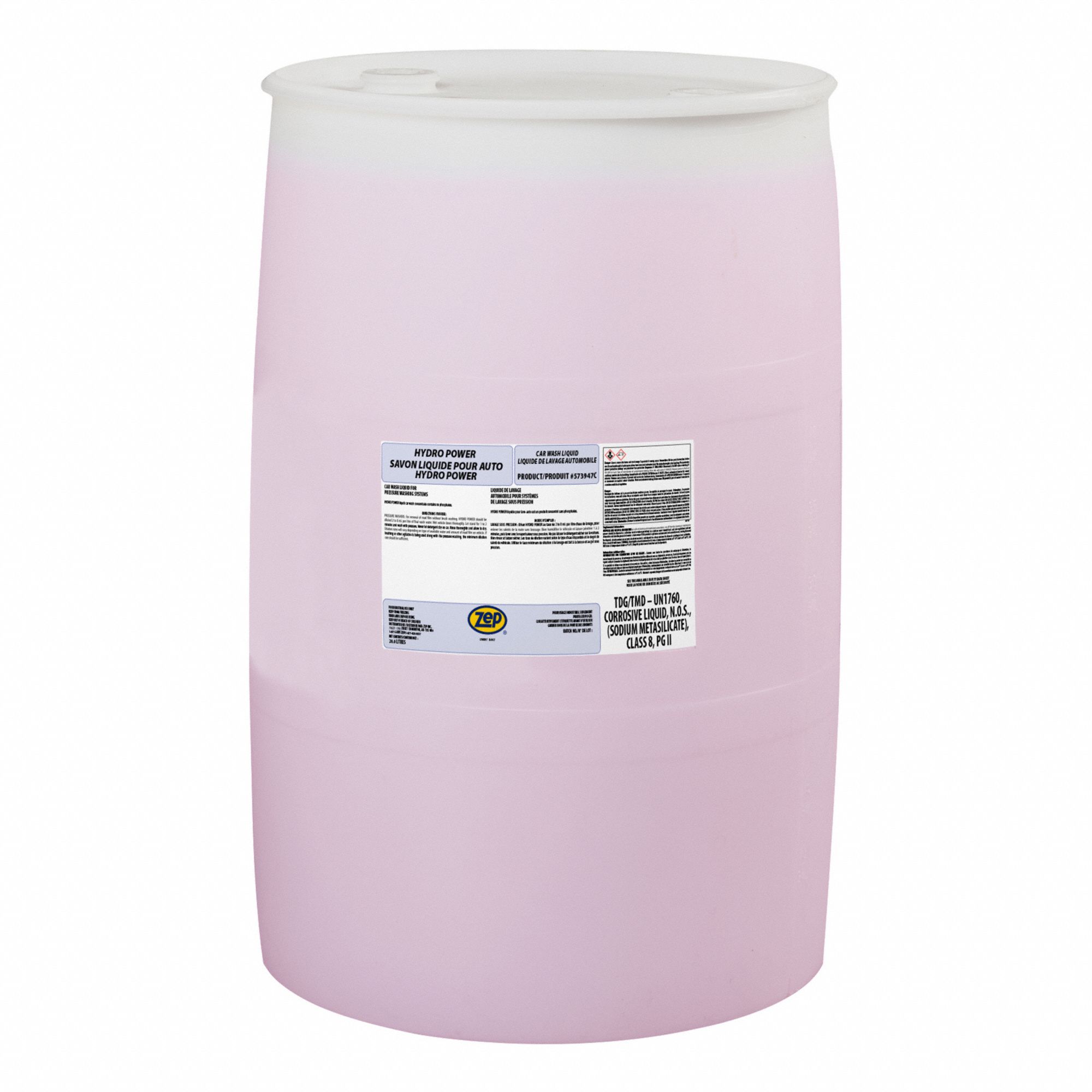 AUTOMOTIVE CLEANER,55 GAL,DRUM,PINK