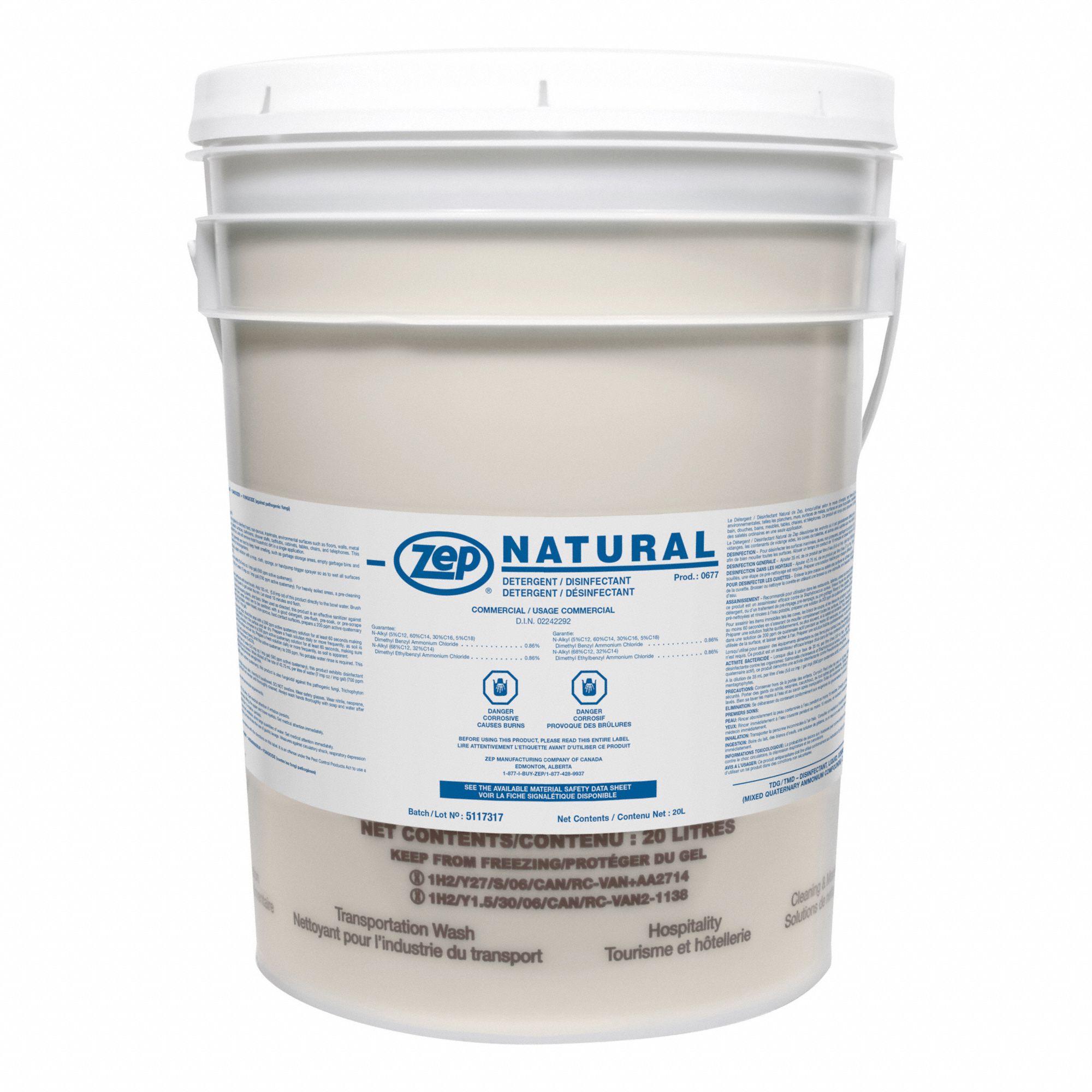 DISINFECTANT CLEANER,20 L,PAIL