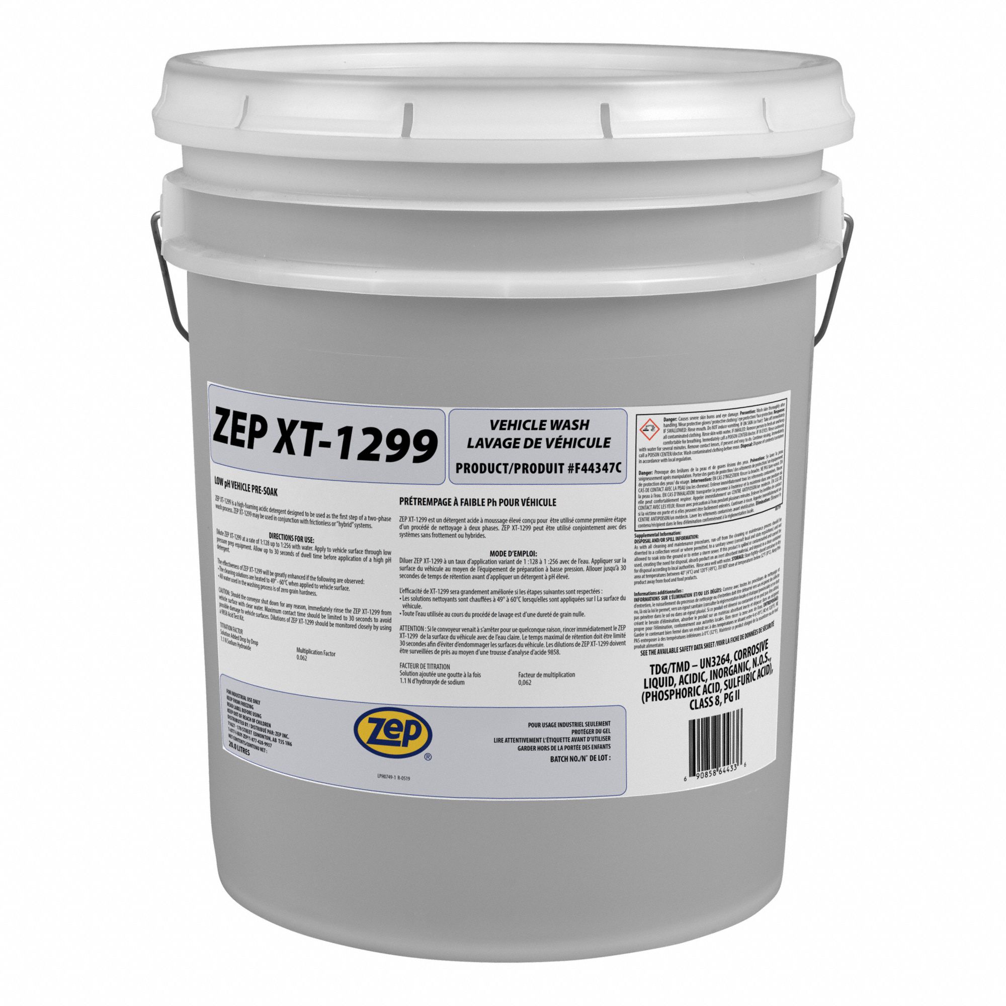 NETTOYANT P/ AUTOMOBILE,5 GAL,SEAU