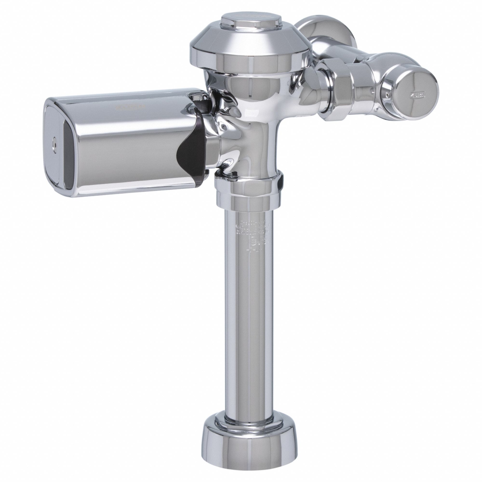 Automatic Flush Valve: ZERK-SM, 1.1 gpf Gallons per Flush, Battery, 11 1/2 in Rough-In, Exposed