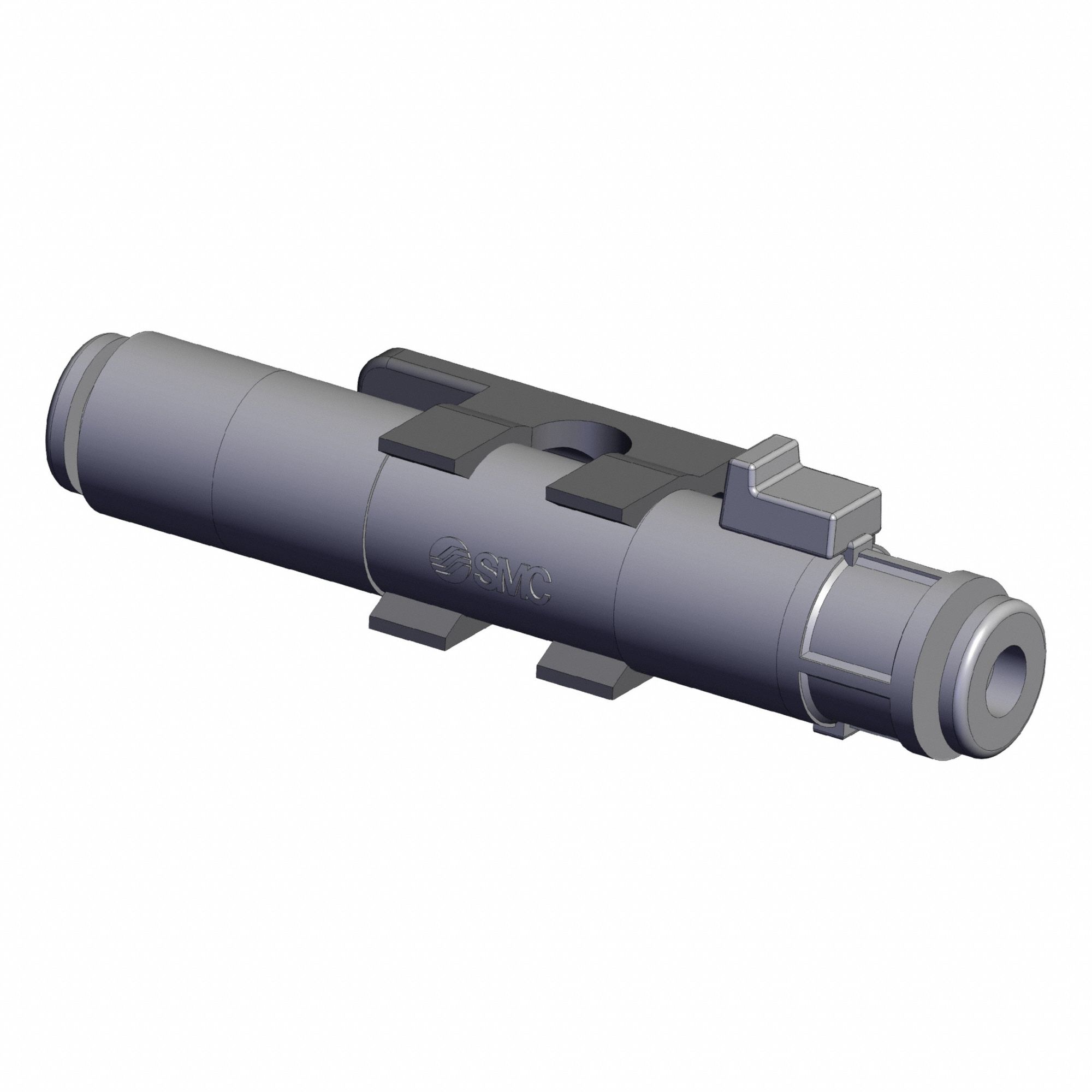 In-Line Air Filter: ZF, 4 mm Inlet, Push-to-Connect, 1 MPa, Polycarbonate Housing