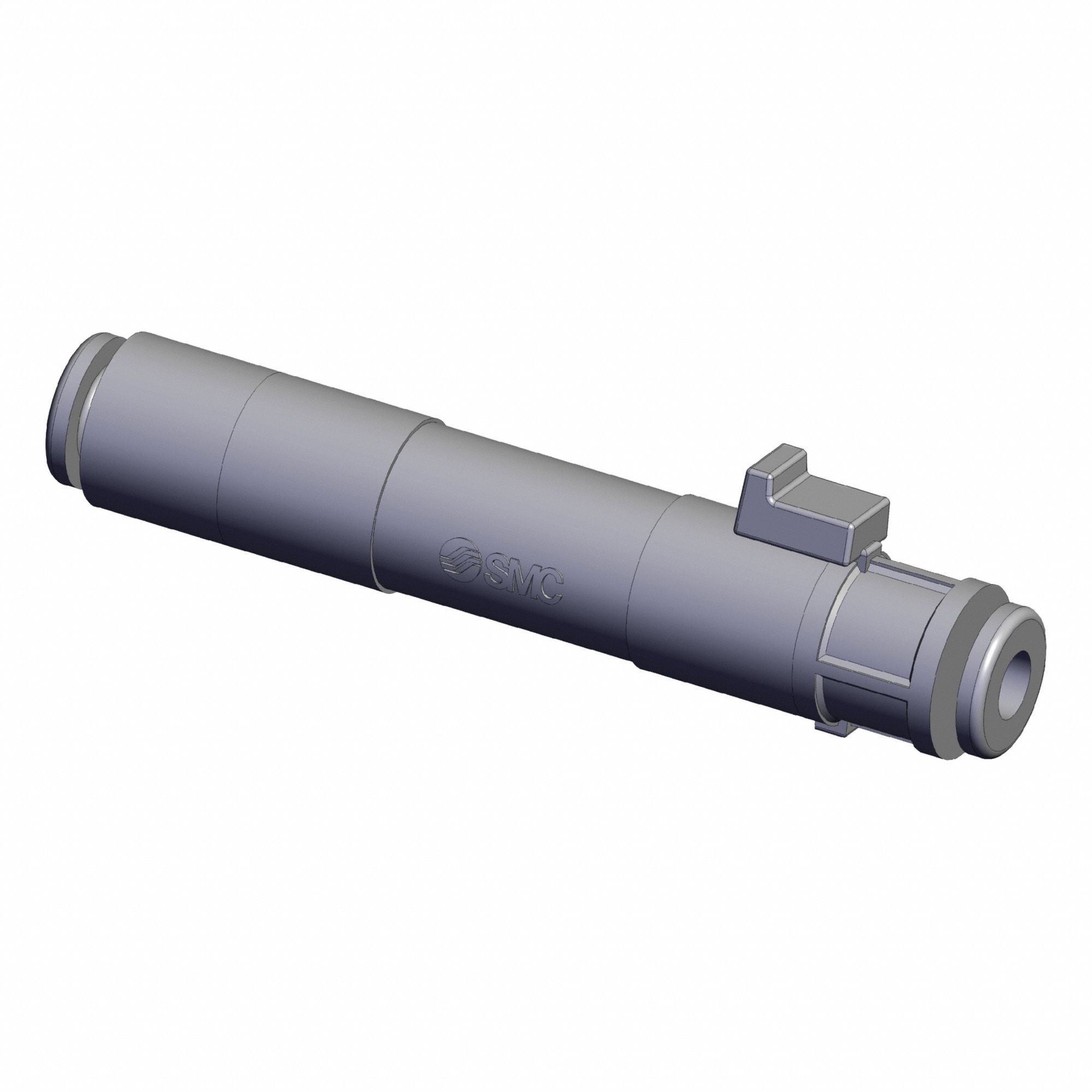 In-Line Air Filter: 4 mm Inlet, Push-to-Connect, 1 MPa, Polycarbonate Housing