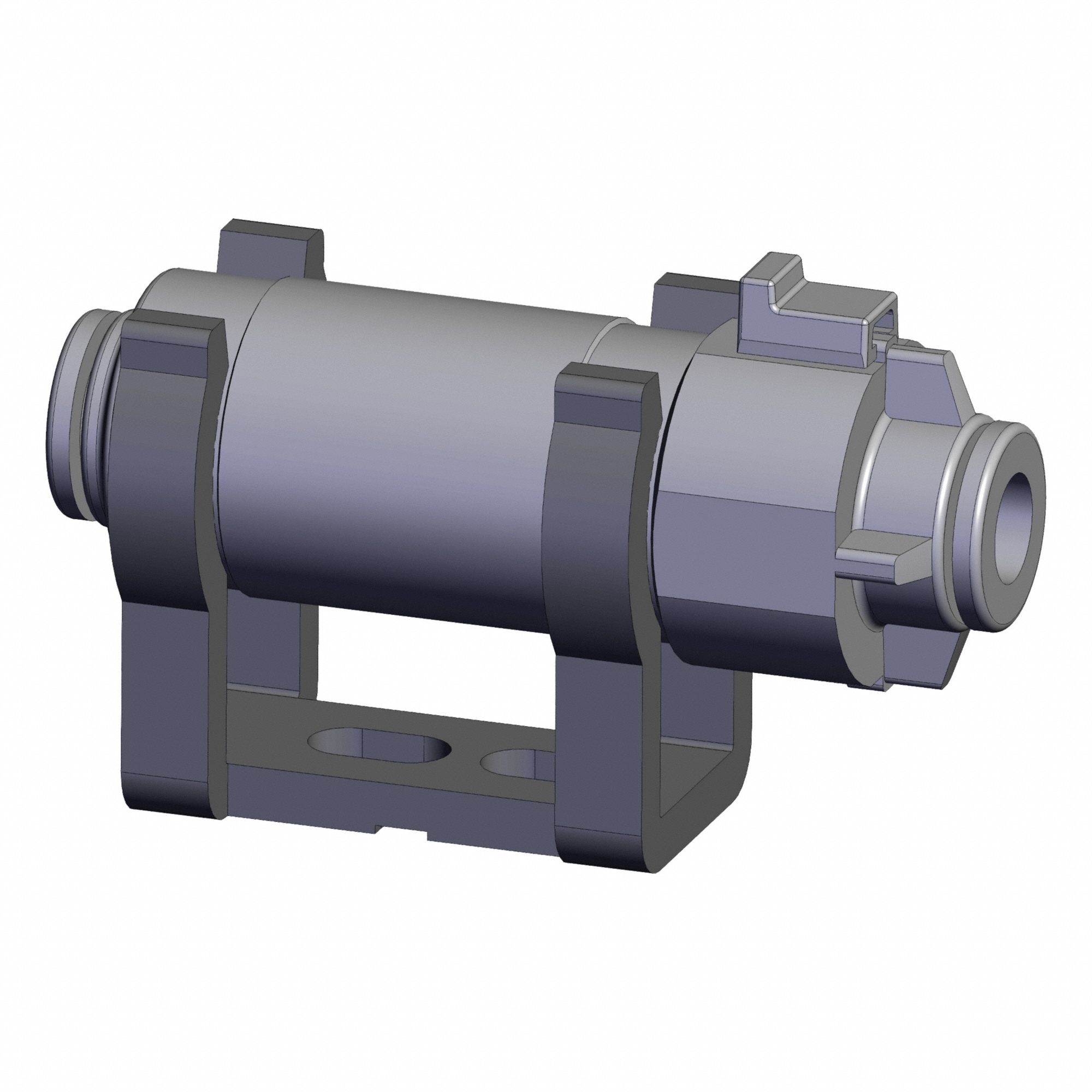In-Line Air filter: ZF, 6 mm Inlet, Push-to-Connect, -100 kPa to 1 kPa, Sintered Resin Element