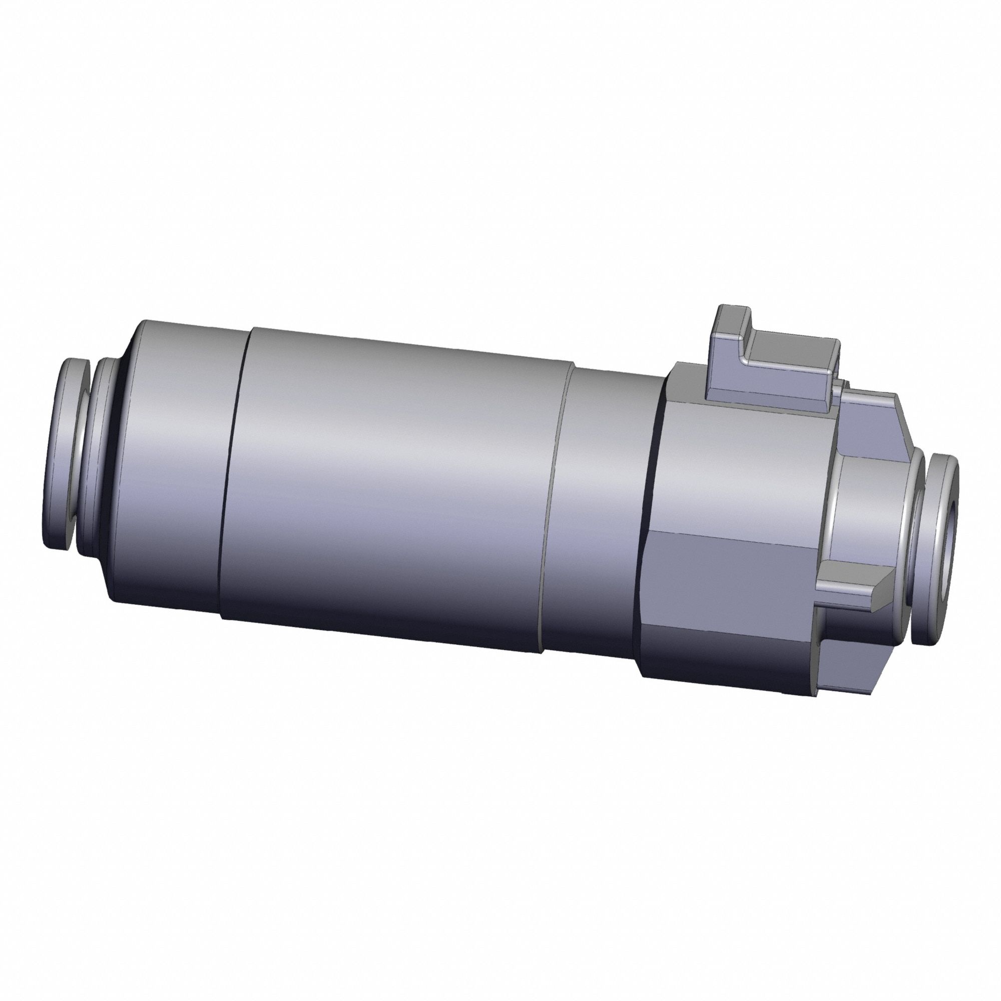 In-Line Air filter: ZF, 6 mm Inlet, Push-to-Connect, -100 kPa to 1 kPa, Sintered Resin Element