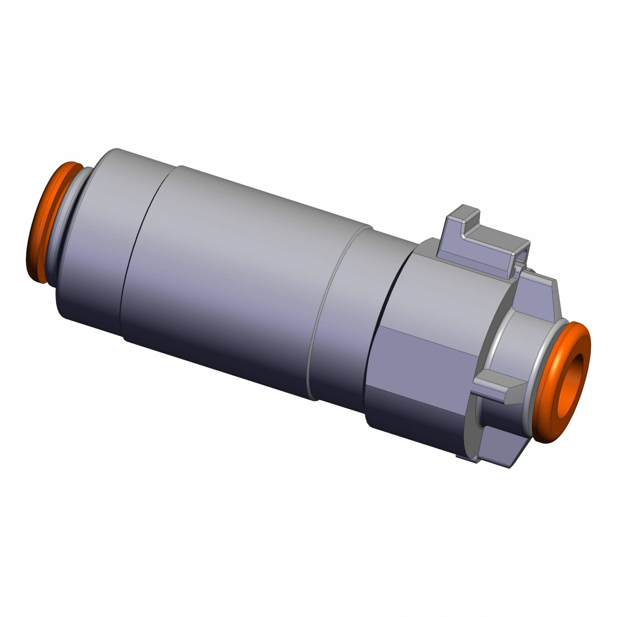 In-Line Air Filter: ZF, 8 mm Inlet, Push-to-Connect, -100 kPa to 1 MPa, Polycarbonate Housing
