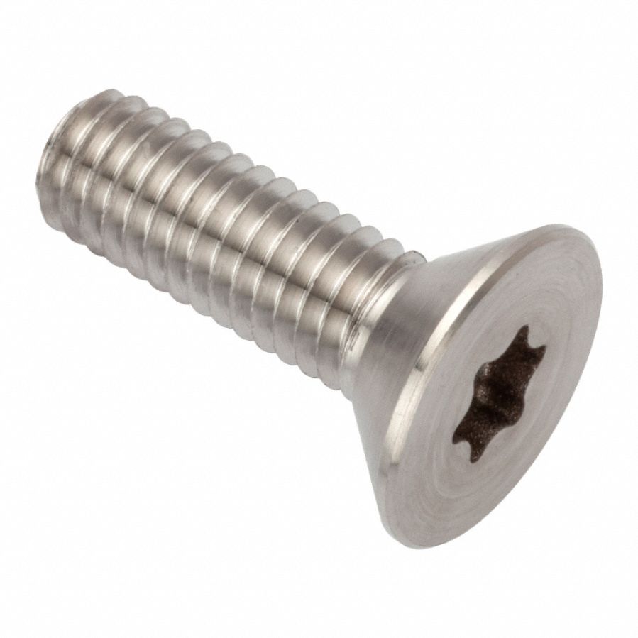 Socket Head Cap Screw: #10-32 Thread Size, 1/2 in Lg, Flat, Plain, Stainless Steel, A286, T25 Drive