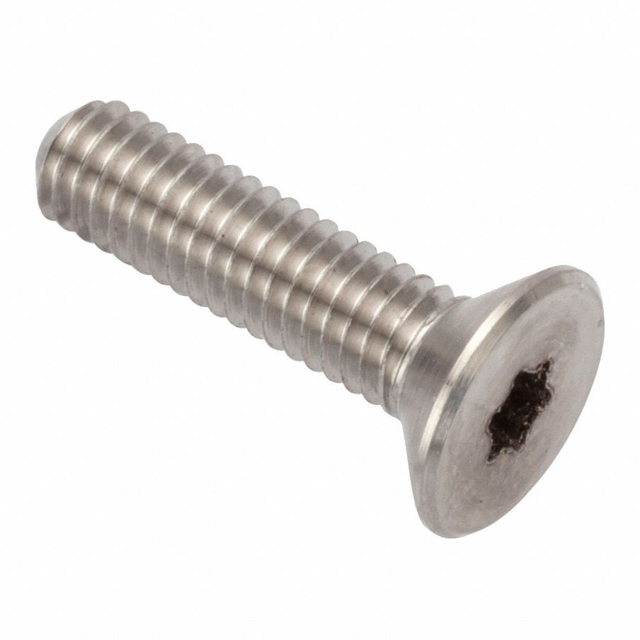 Socket Head Cap Screw: M3x0.50 Thread Size, 12 mm Lg, Flat, Plain, Stainless Steel, A286, T8 Drive