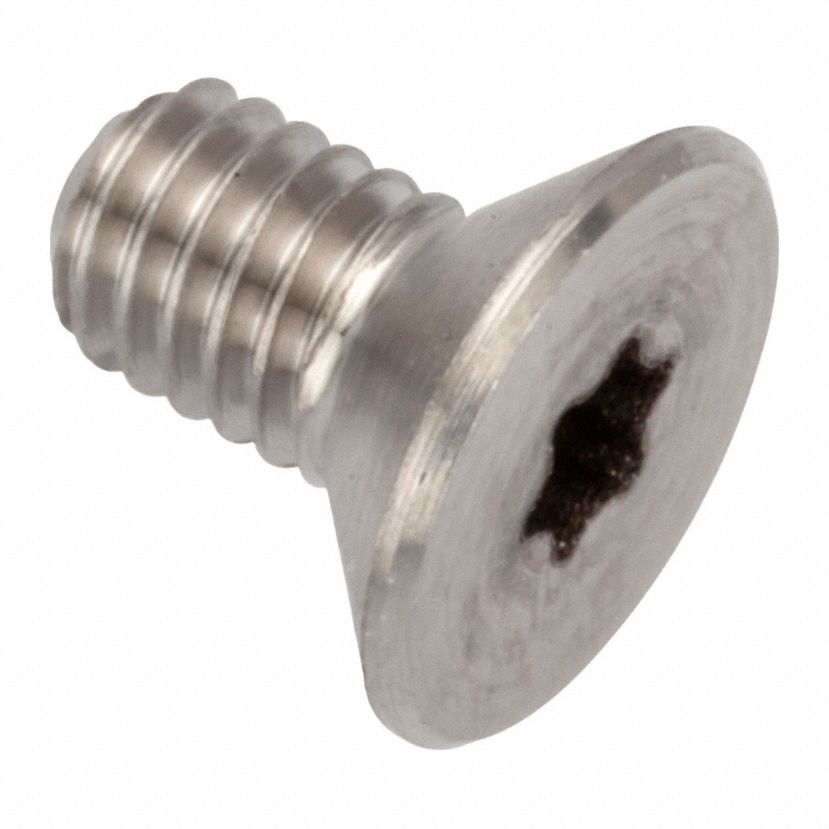 Socket Head Cap Screw: M3x0.50 Thread Size, 5 mm Lg, Flat, Plain, Stainless Steel, A286, T8 Drive