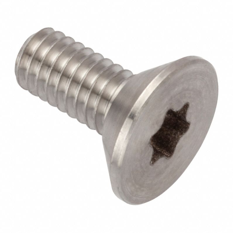 Socket Head Cap Screw: M4x0.70 Thread Size, 10 mm Lg, Flat, Plain, Stainless Steel, A286, T20 Drive