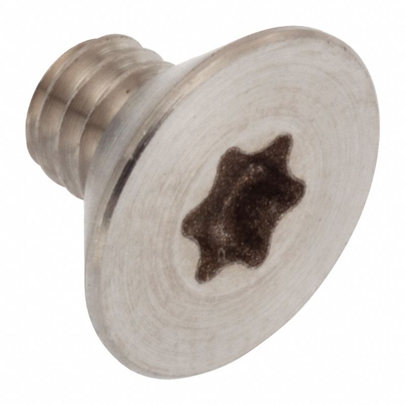 Socket Head Cap Screw: M4x0.70 Thread Size, 6 mm Lg, Flat, Plain, Stainless Steel, A286, T20 Drive