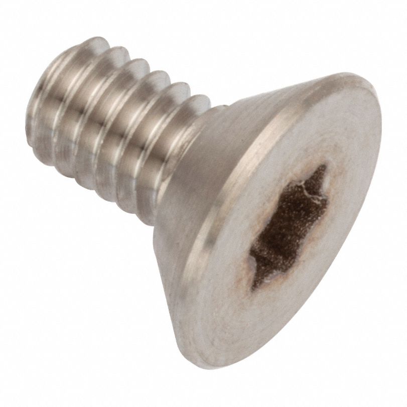 Socket Head Cap Screw: M4x0.70 Thread Size, 8 mm Lg, Flat, Plain, Stainless Steel, A286, T20 Drive