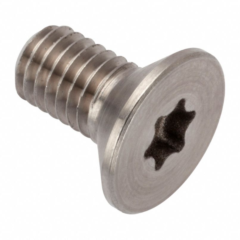 Socket Head Cap Screw: M5x0.80 Thread Size, 10 mm Lg, Flat, Plain, Stainless Steel, A286, T25 Drive
